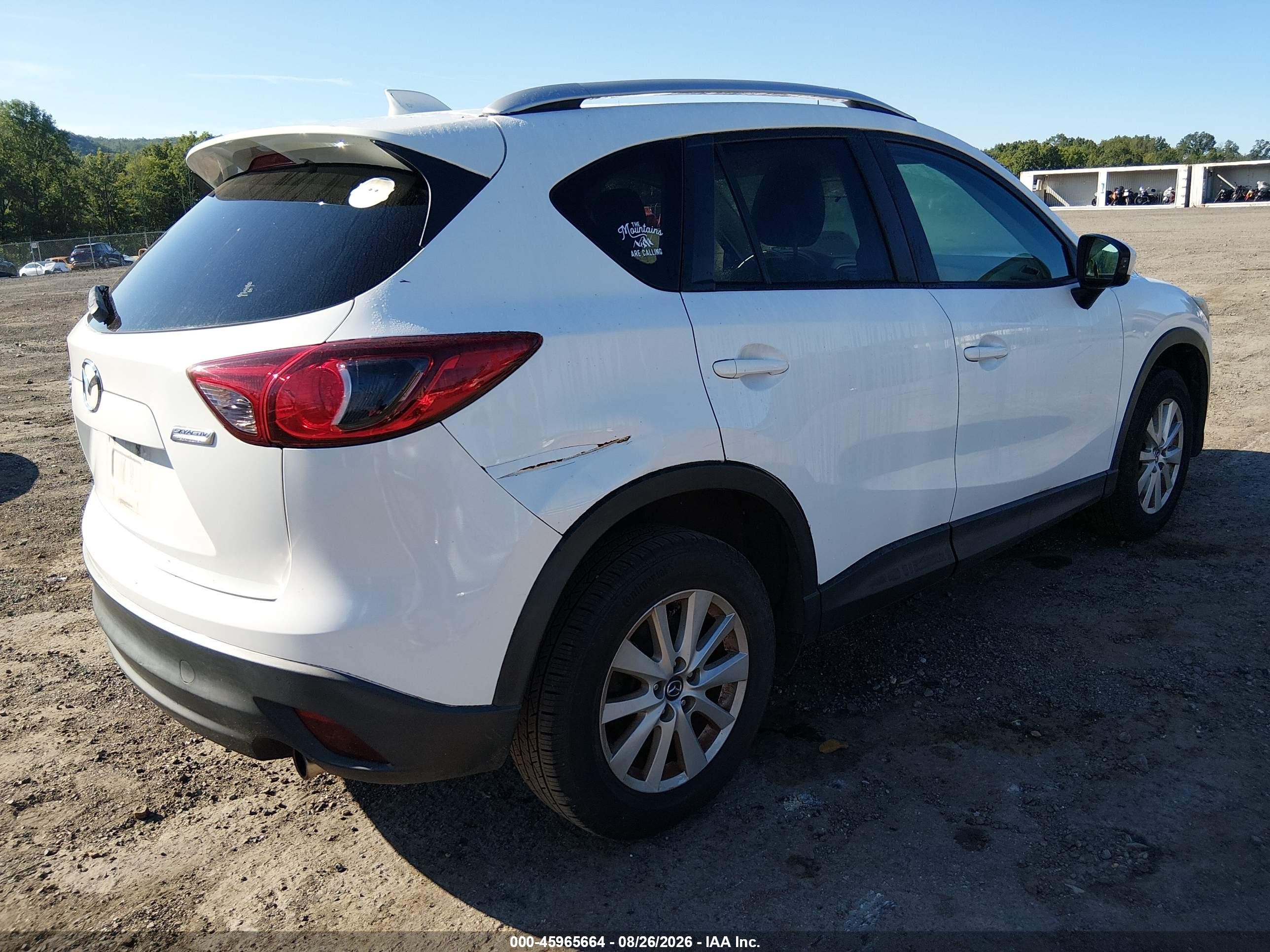 2013 Mazda Cx-5 Touring White vin: JM3KE4CE8D0151917