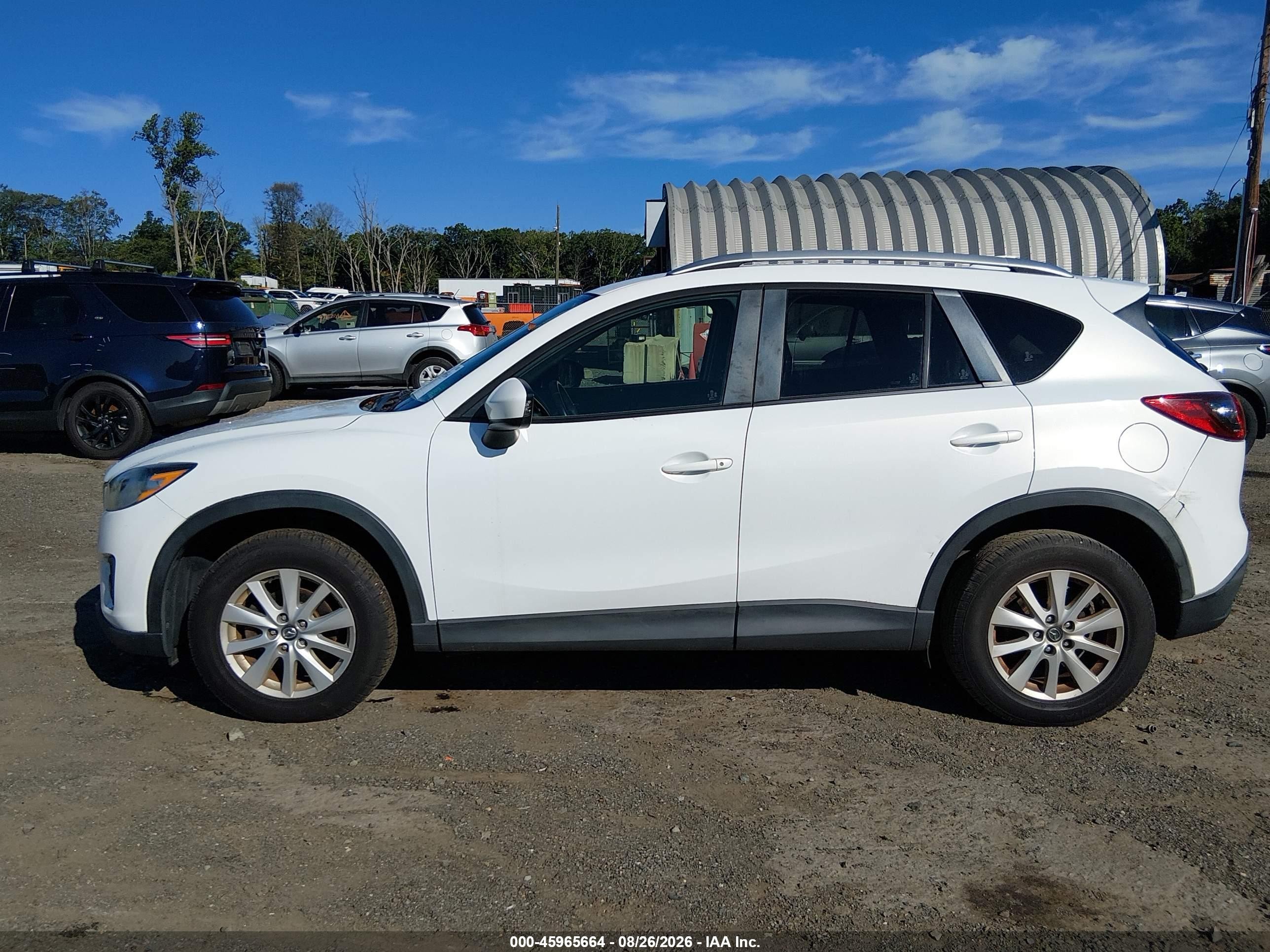2013 Mazda Cx-5 Touring White vin: JM3KE4CE8D0151917