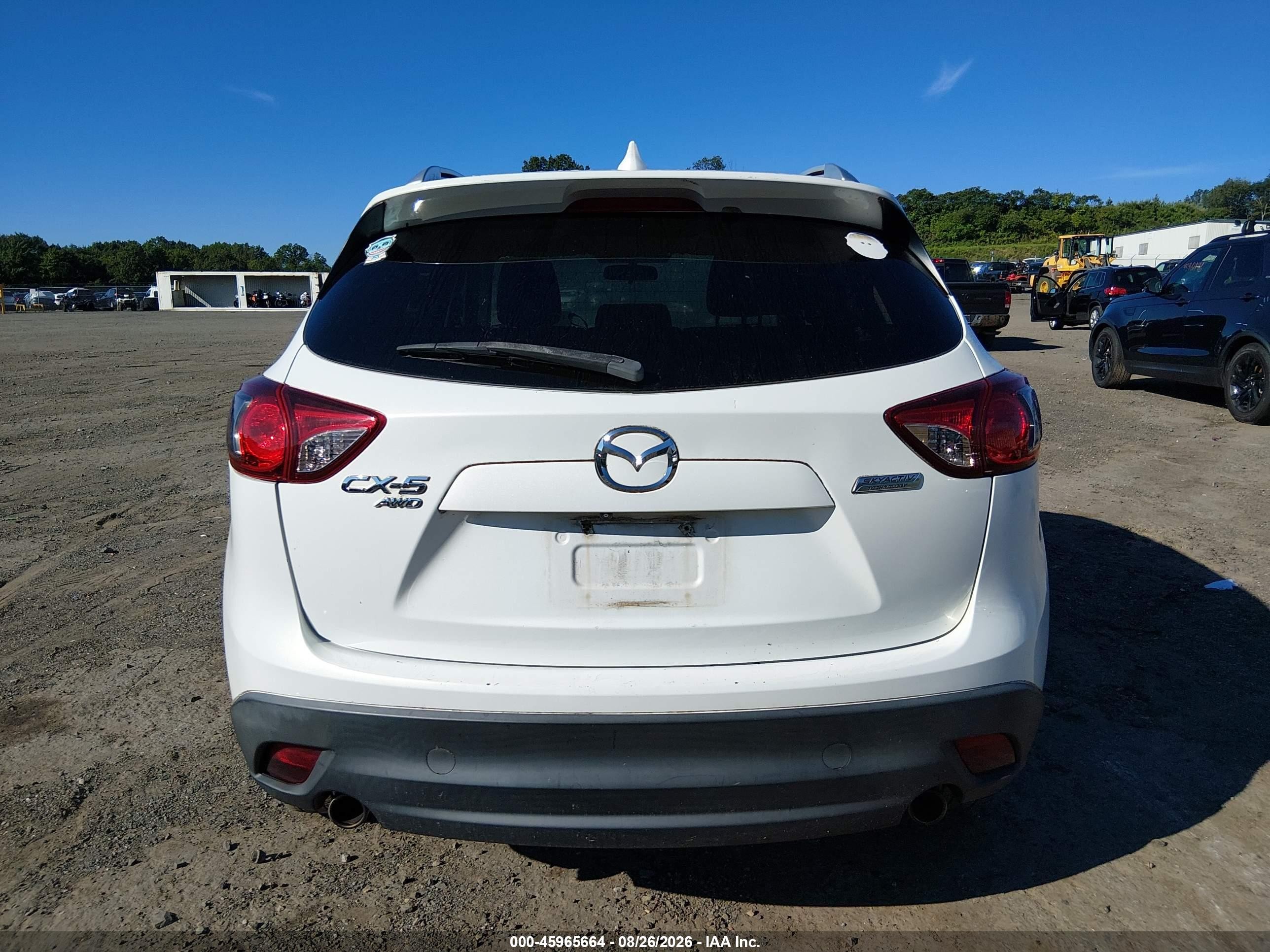 2013 Mazda Cx-5 Touring White vin: JM3KE4CE8D0151917