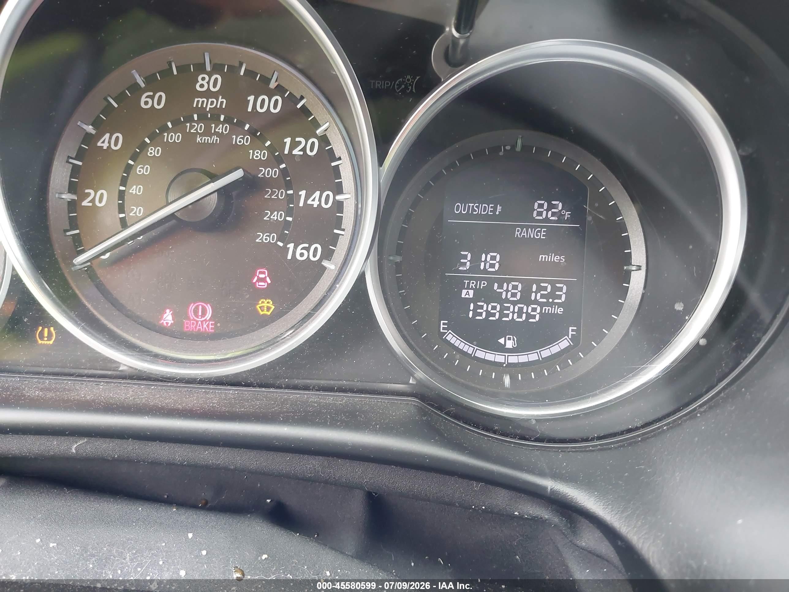 2013 Mazda Cx-5 Touring Gray vin: JM3KE4CE8D0161623