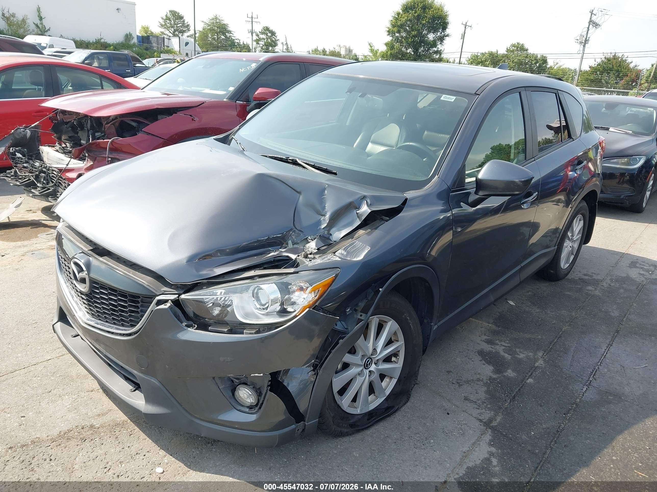 2013 Mazda Cx-5 Touring Gray vin: JM3KE4CEXD0126338