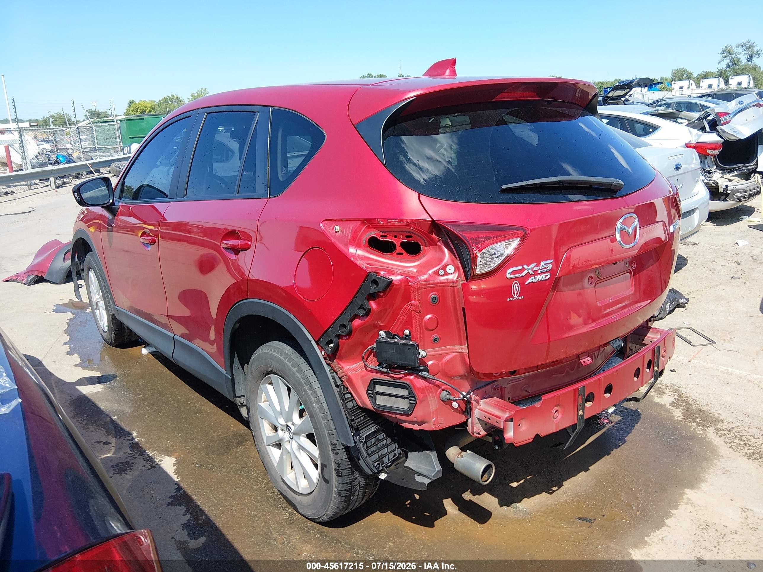 2014 Mazda Cx-5 Touring Red vin: JM3KE4CY0E0302762