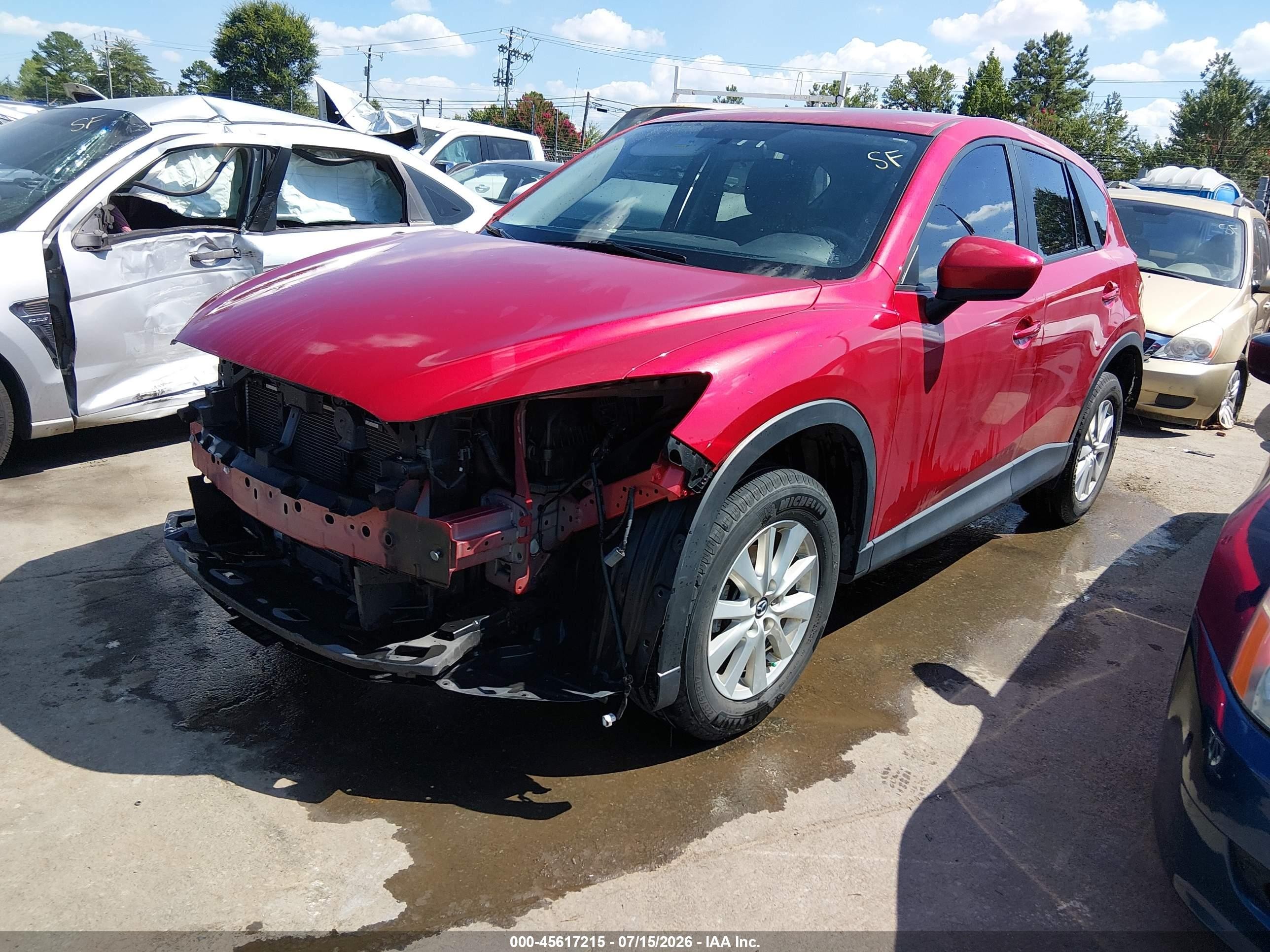 2014 Mazda Cx-5 Touring Red vin: JM3KE4CY0E0302762