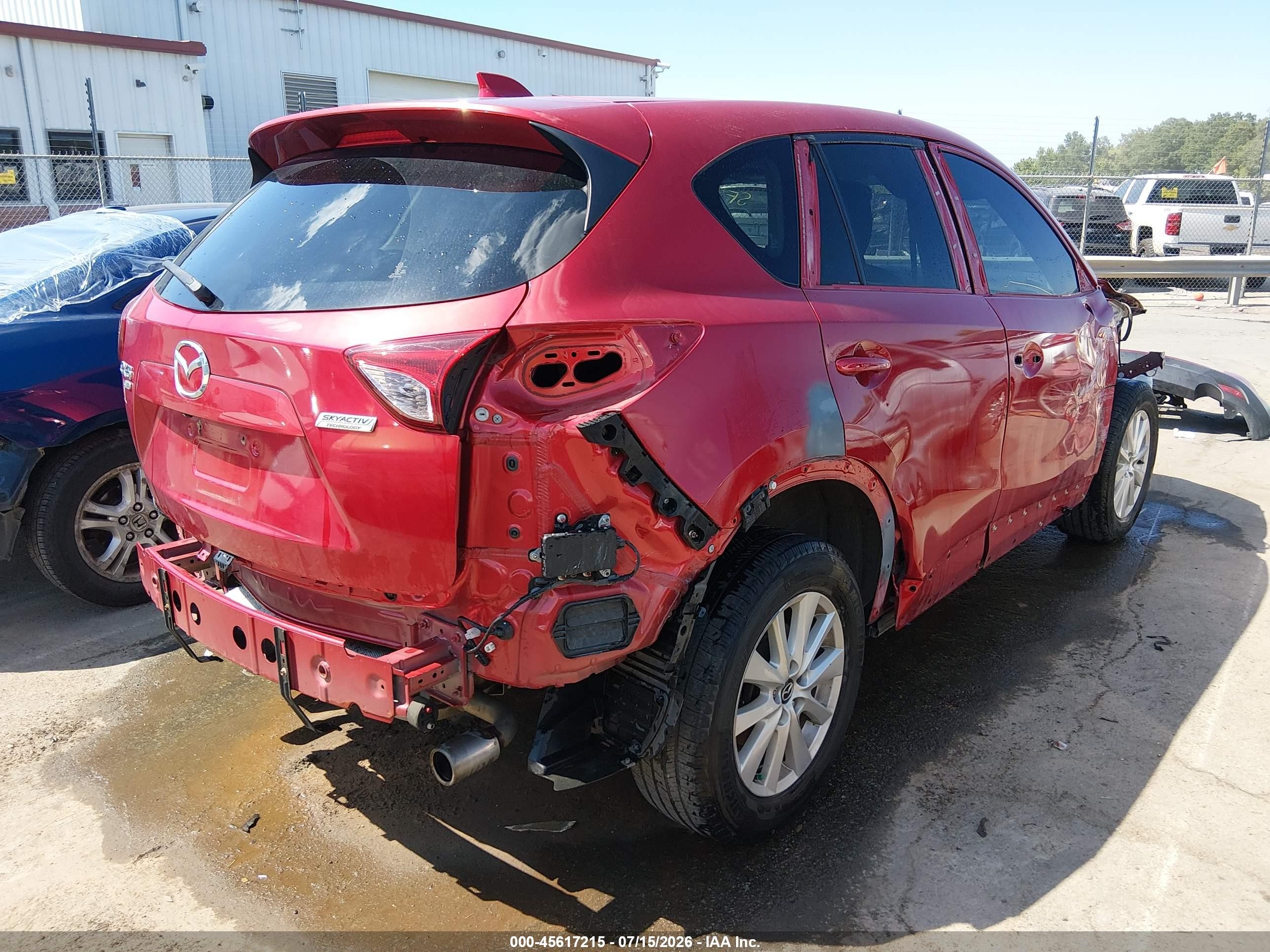 2014 Mazda Cx-5 Touring Red vin: JM3KE4CY0E0302762