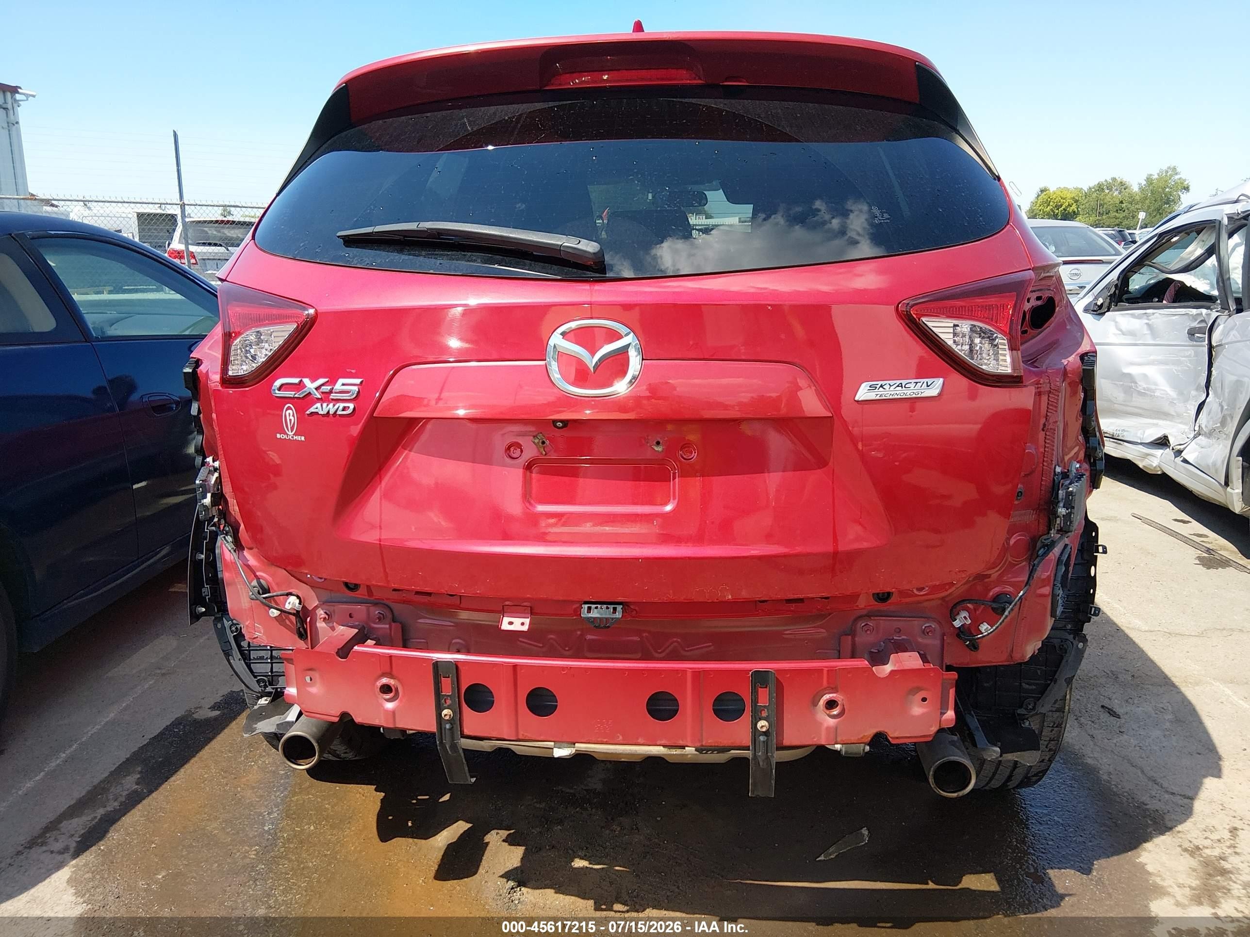 2014 Mazda Cx-5 Touring Red vin: JM3KE4CY0E0302762