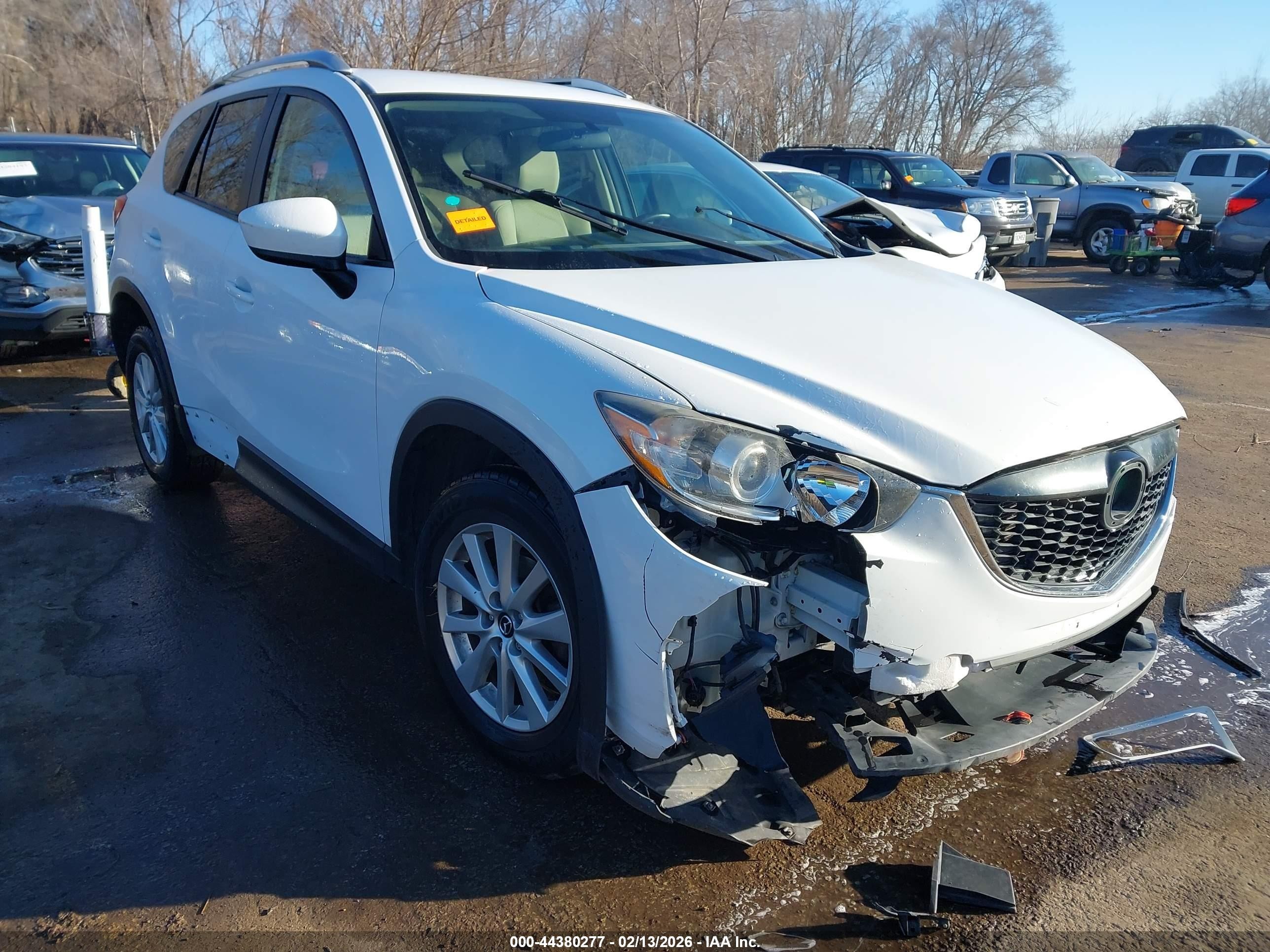 2014 Mazda Cx-5 Touring White vin: JM3KE4CY0E0354411