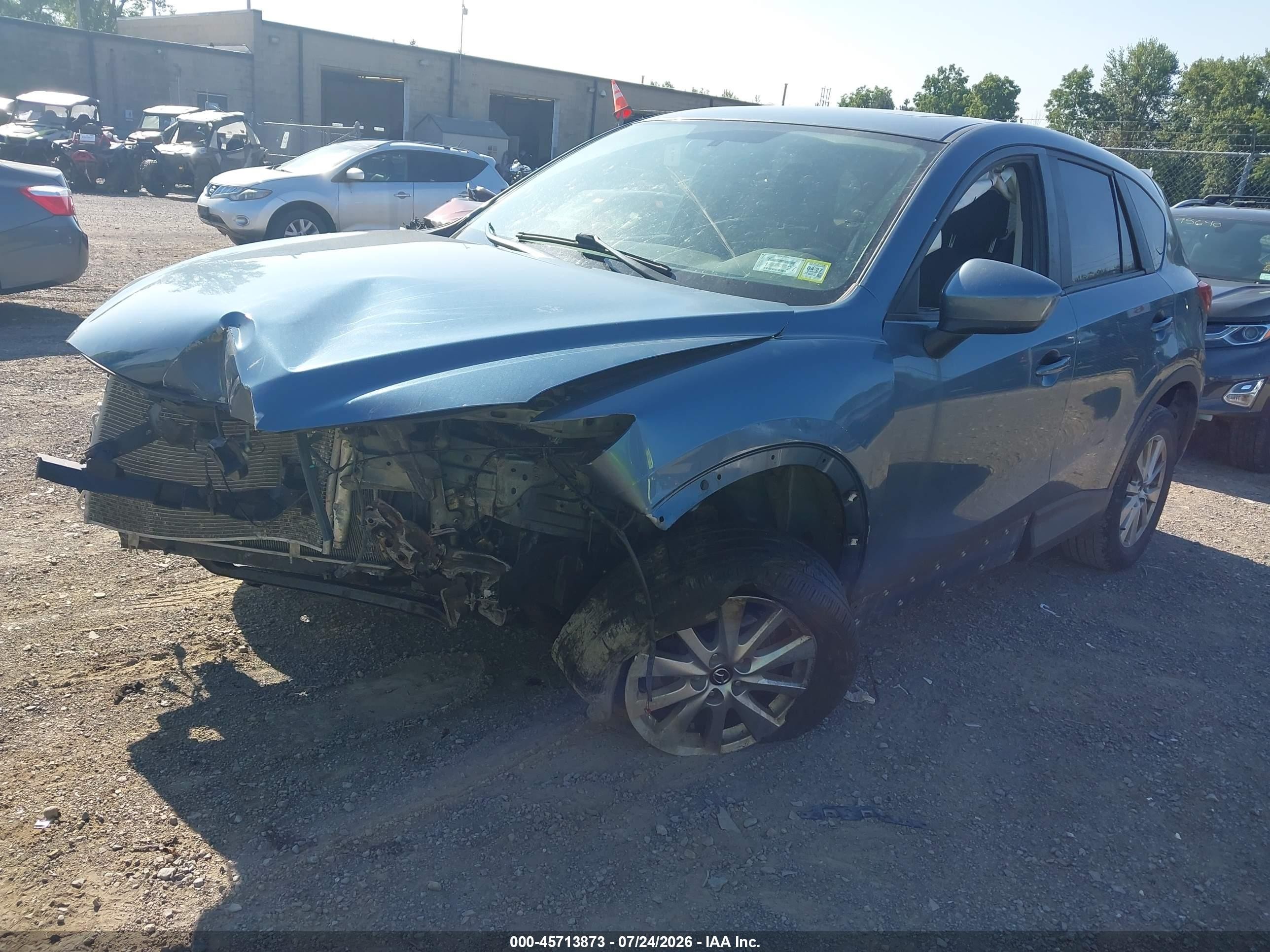 2014 Mazda Cx-5 Touring Light Blue vin: JM3KE4CY0E0410069