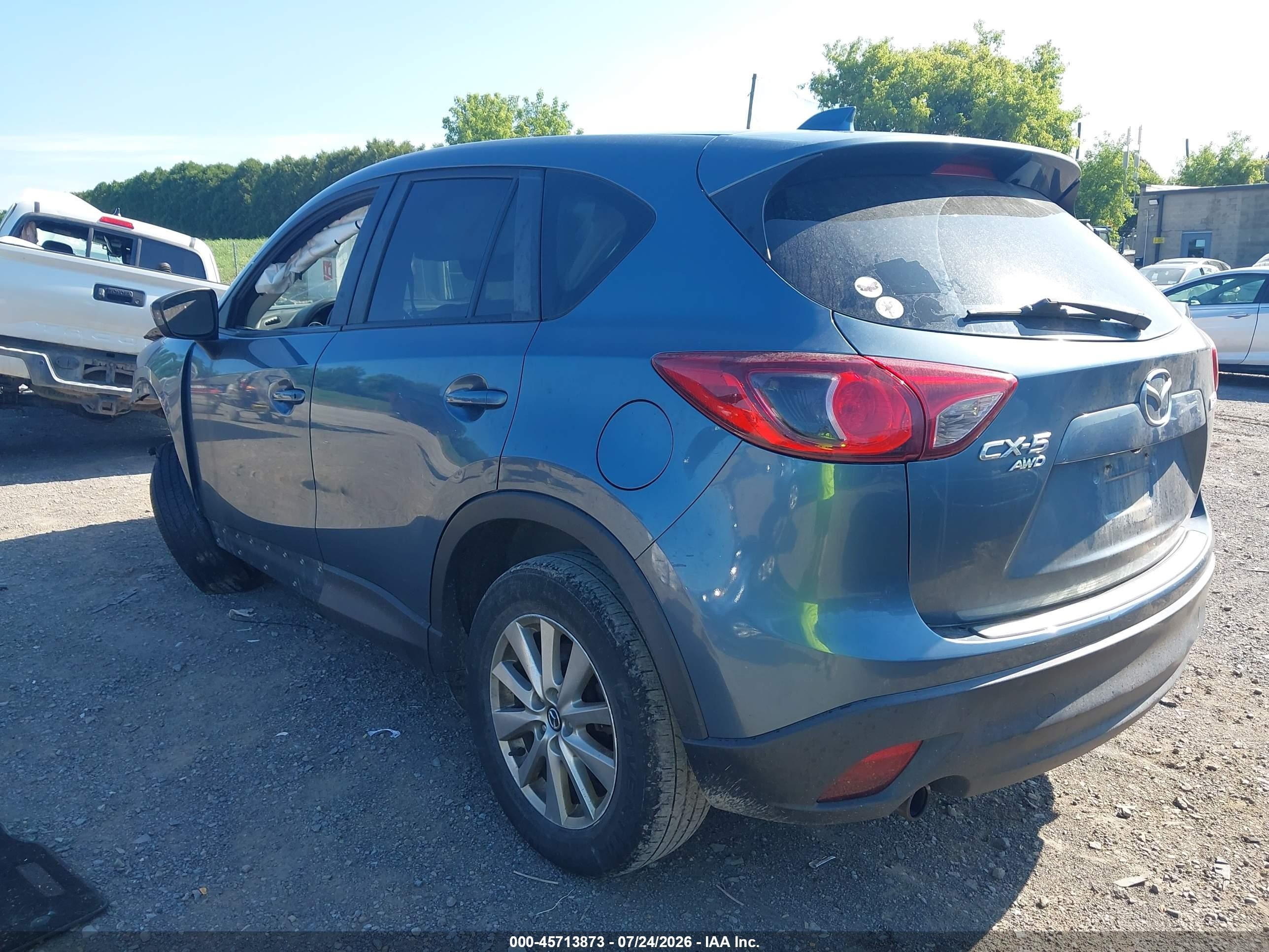 2014 Mazda Cx-5 Touring Light Blue vin: JM3KE4CY0E0410069