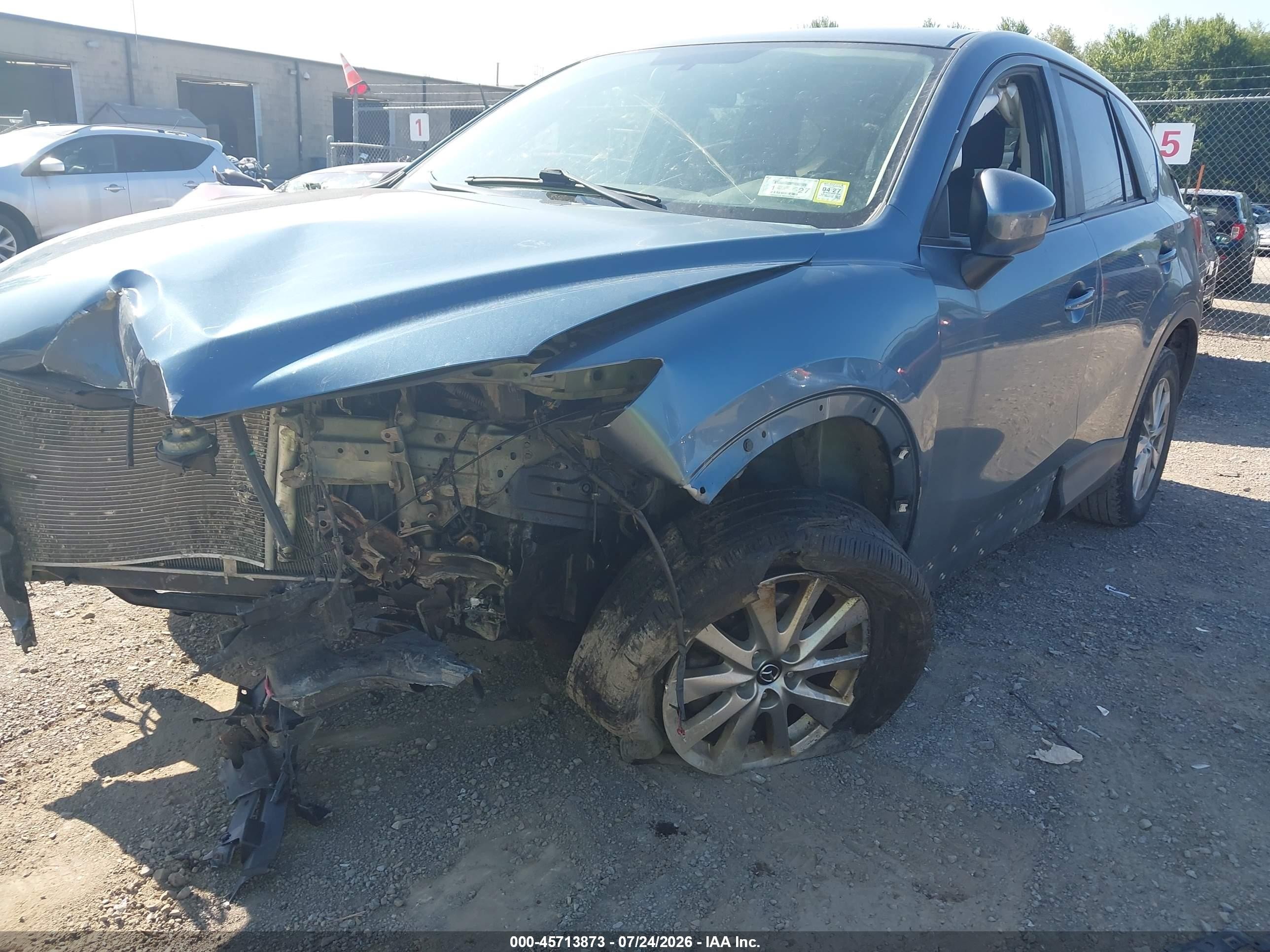 2014 Mazda Cx-5 Touring Light Blue vin: JM3KE4CY0E0410069