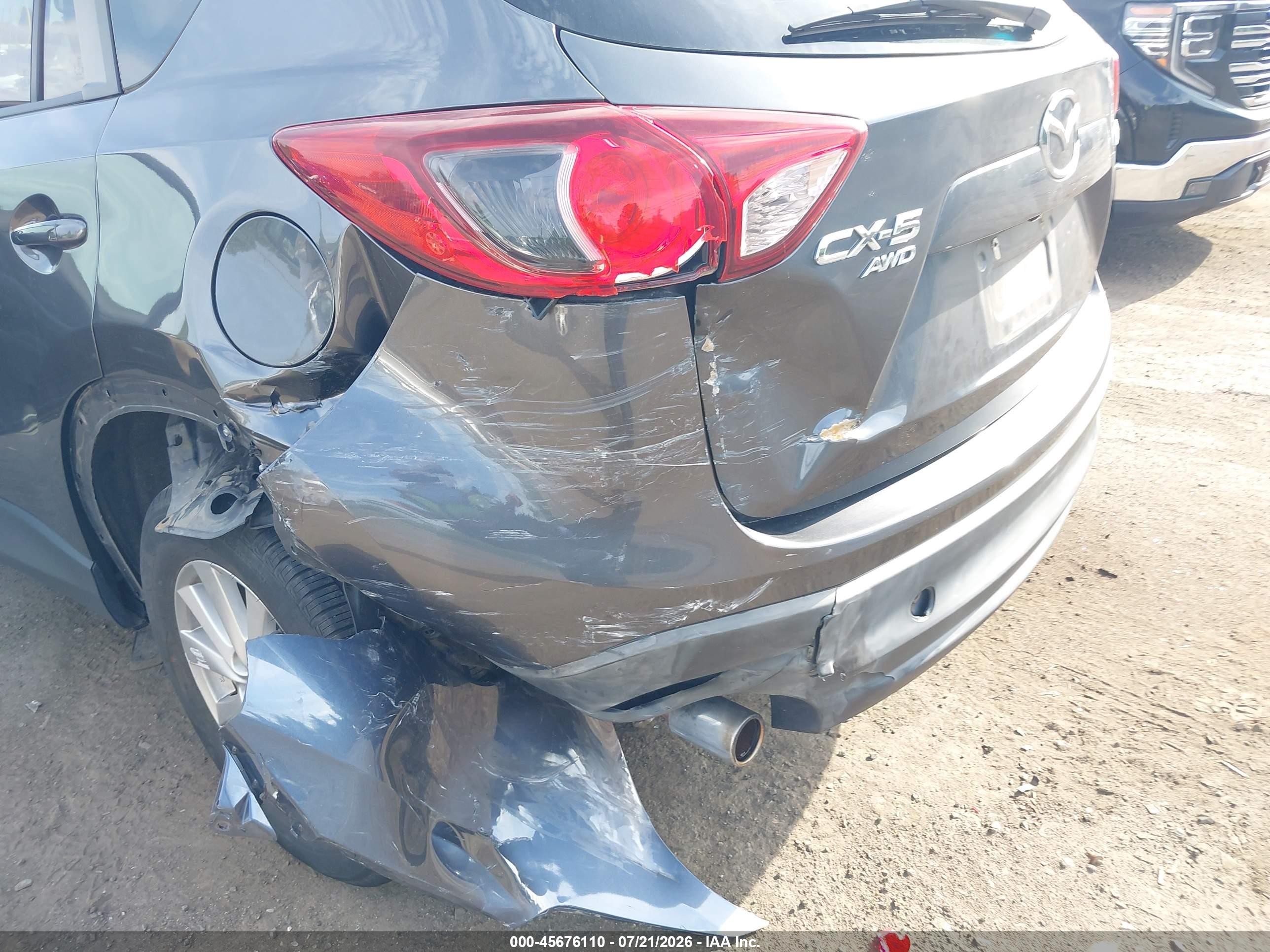 2014 Mazda Cx-5 Touring Gray vin: JM3KE4CY0E0430662