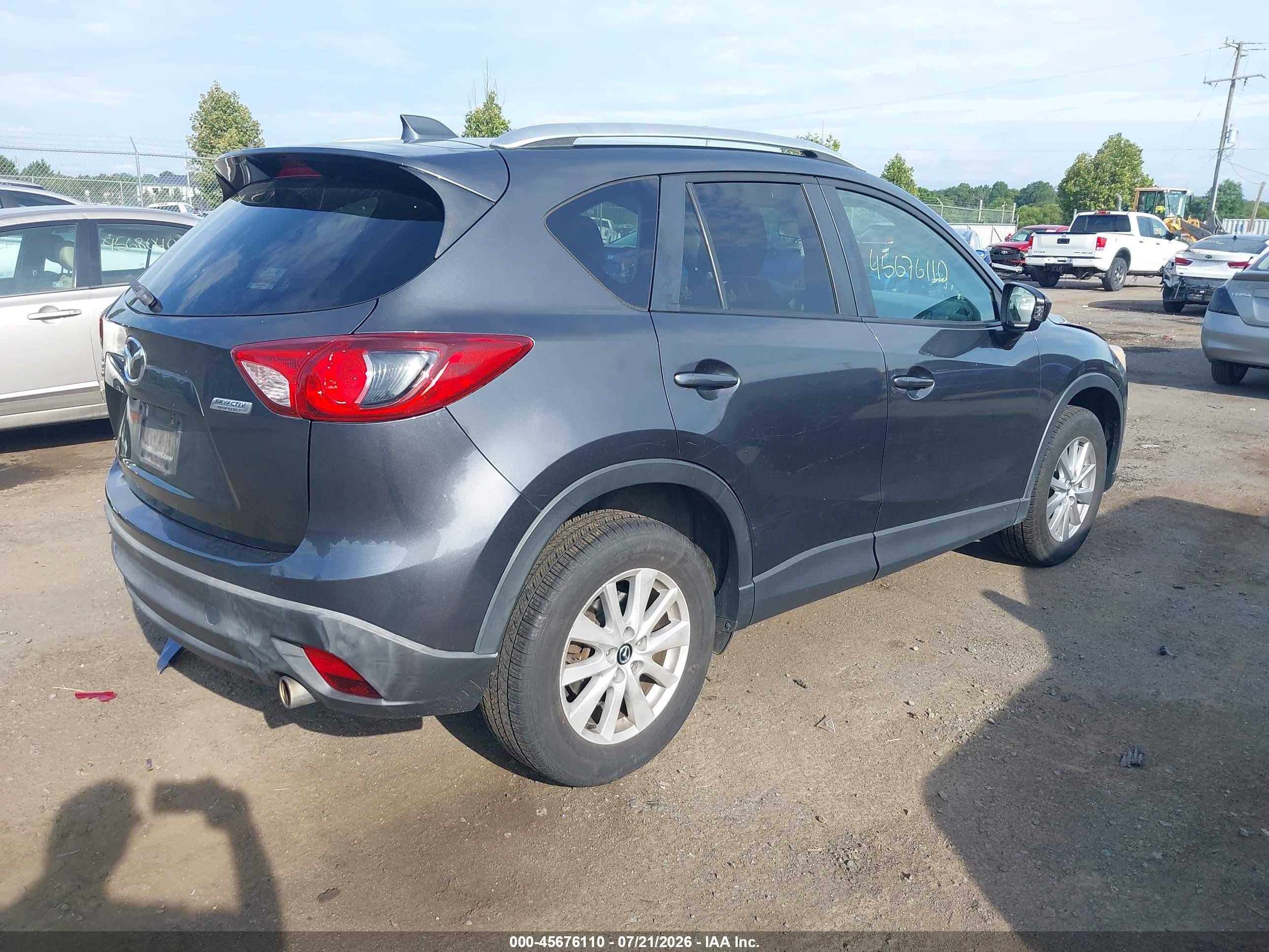 2014 Mazda Cx-5 Touring Gray vin: JM3KE4CY0E0430662