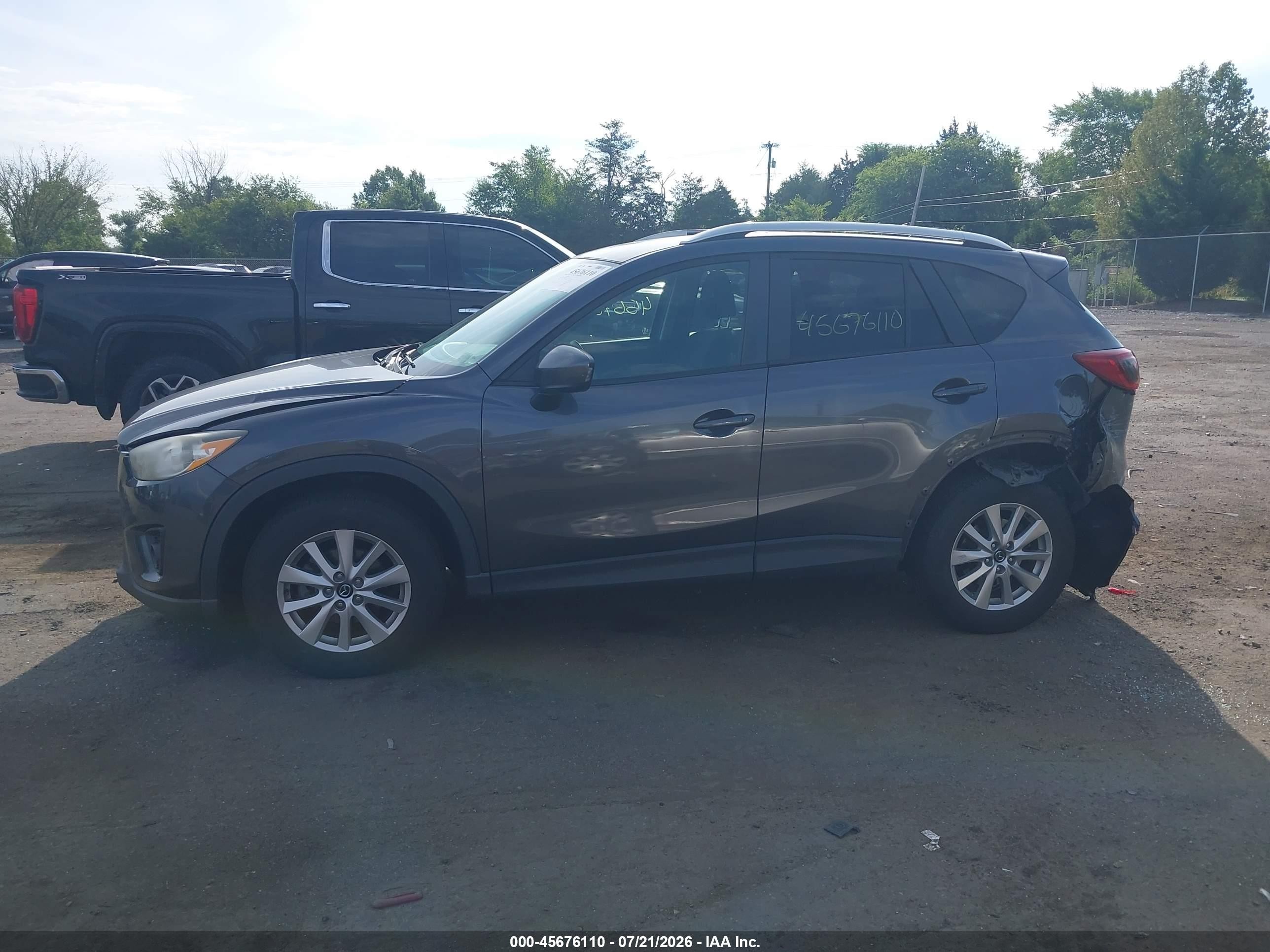 2014 Mazda Cx-5 Touring Gray vin: JM3KE4CY0E0430662