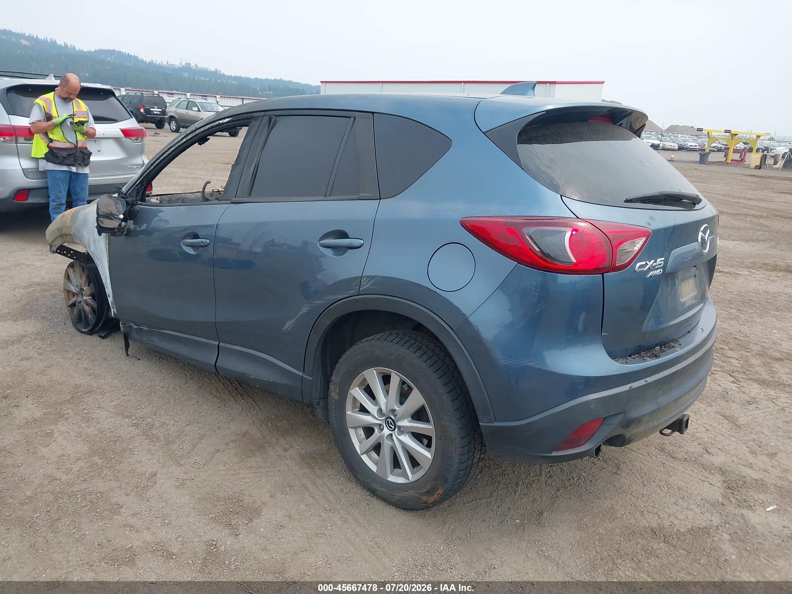 2015 Mazda Cx-5 Touring Синий vin: JM3KE4CY0F0431022