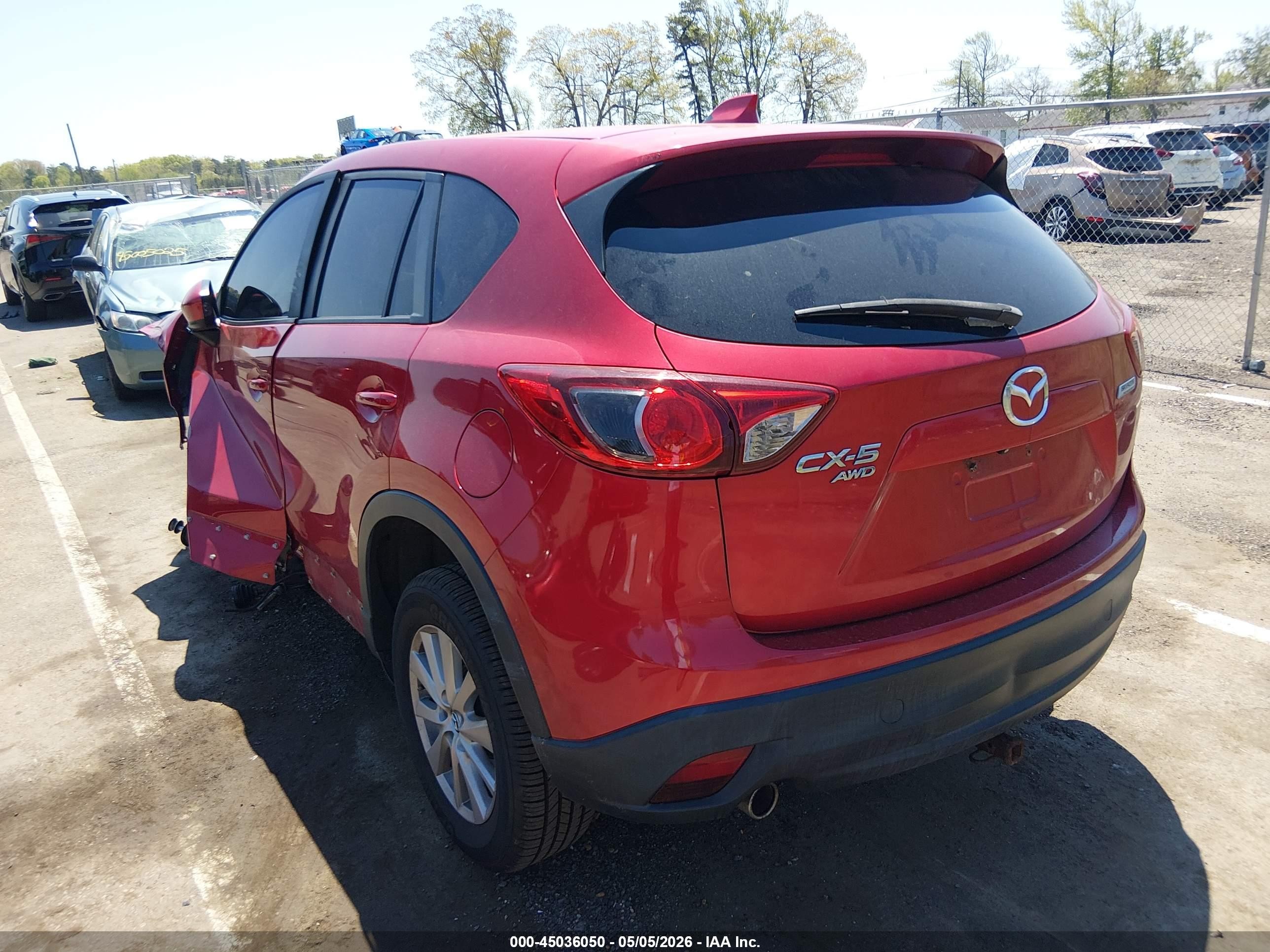 2015 Mazda Cx-5 Touring Красный vin: JM3KE4CY0F0443445