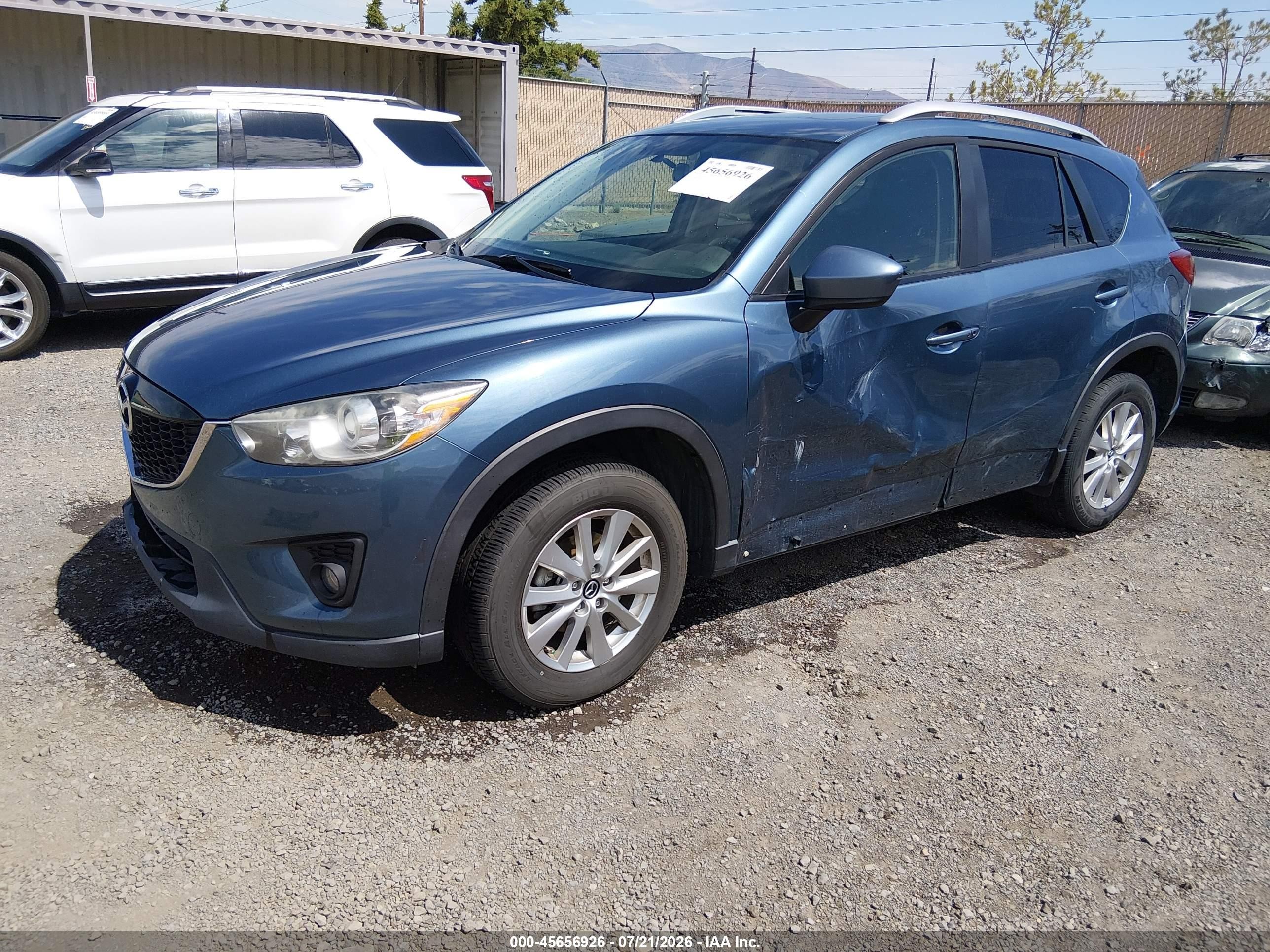 2015 Mazda Cx-5 Touring Blue vin: JM3KE4CY0F0458172