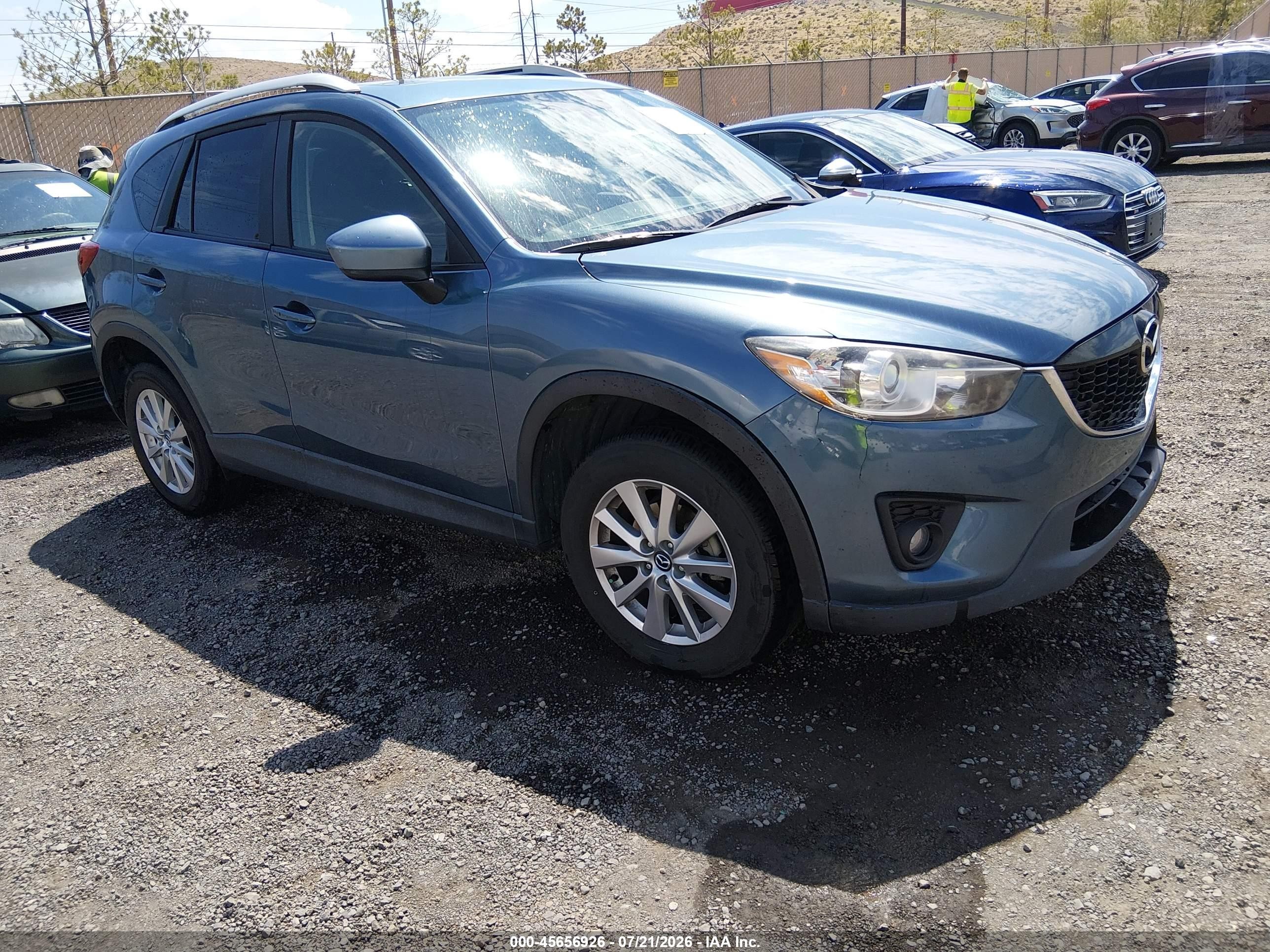 2015 Mazda Cx-5 Touring Blue vin: JM3KE4CY0F0458172