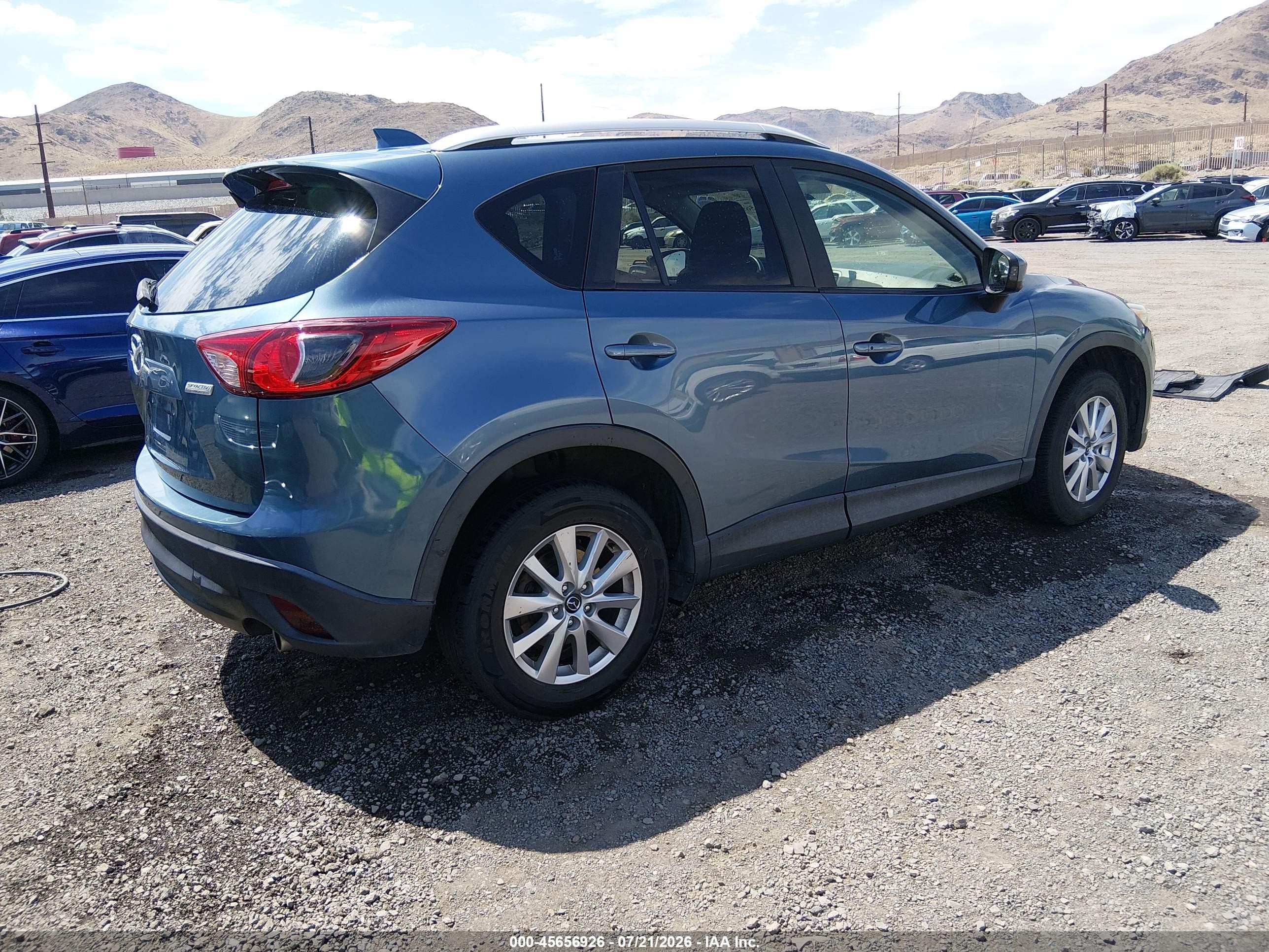 2015 Mazda Cx-5 Touring Blue vin: JM3KE4CY0F0458172