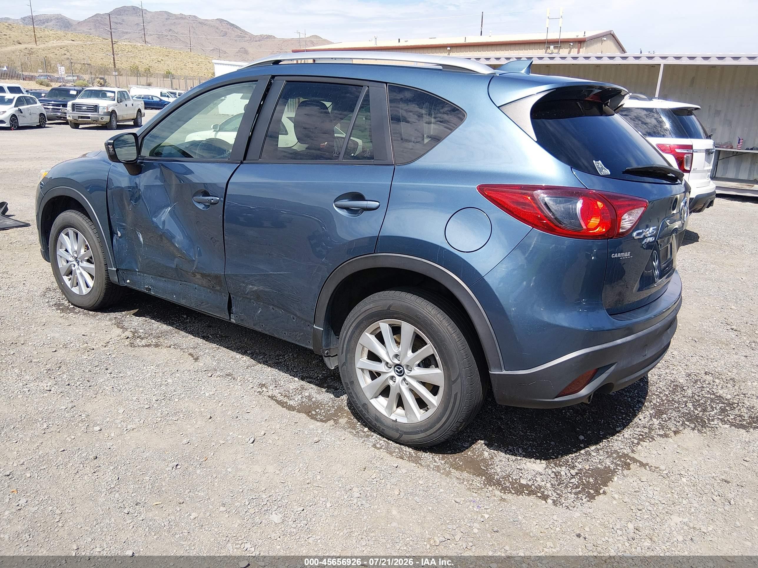 2015 Mazda Cx-5 Touring Blue vin: JM3KE4CY0F0458172