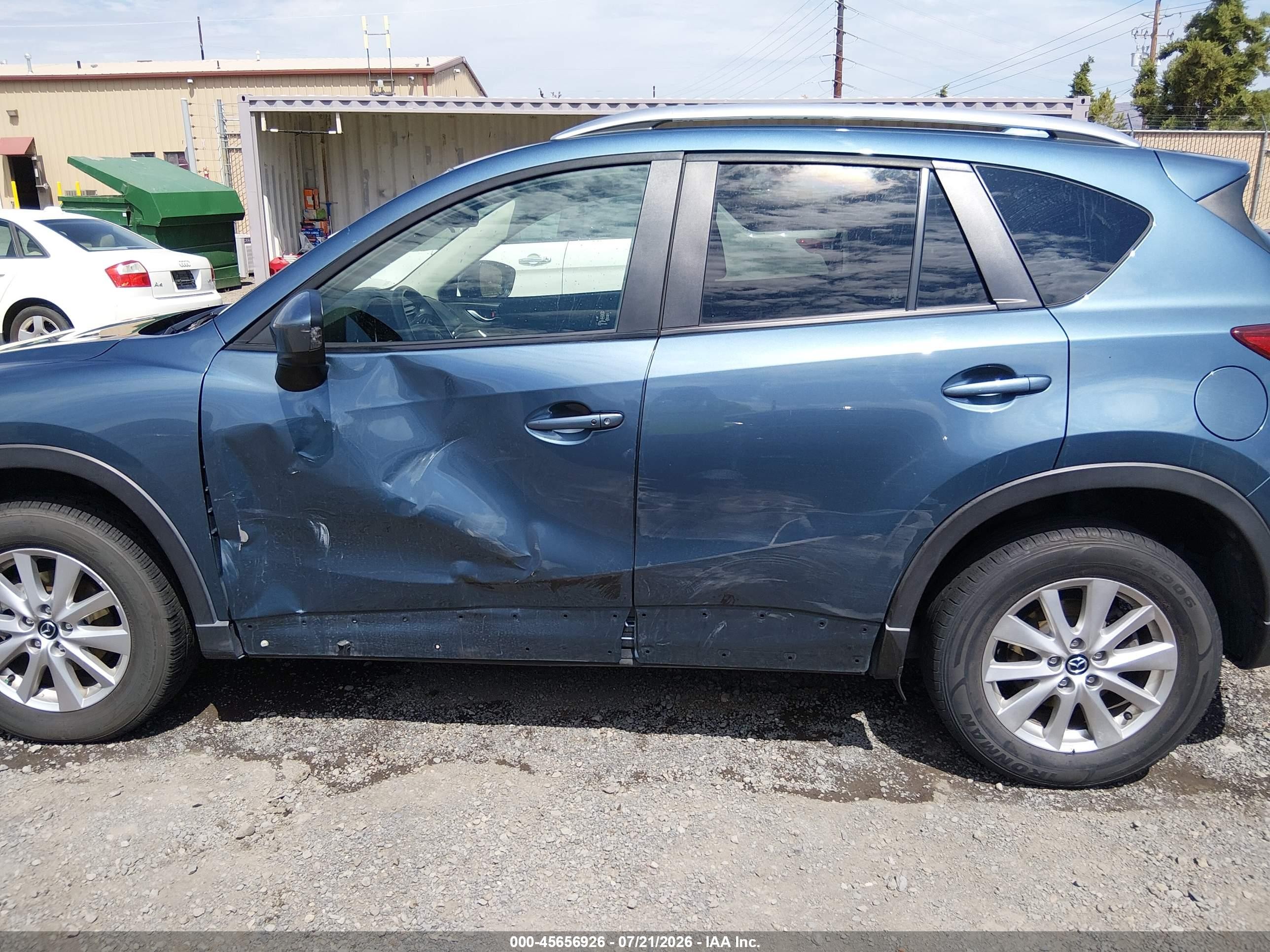 2015 Mazda Cx-5 Touring Blue vin: JM3KE4CY0F0458172