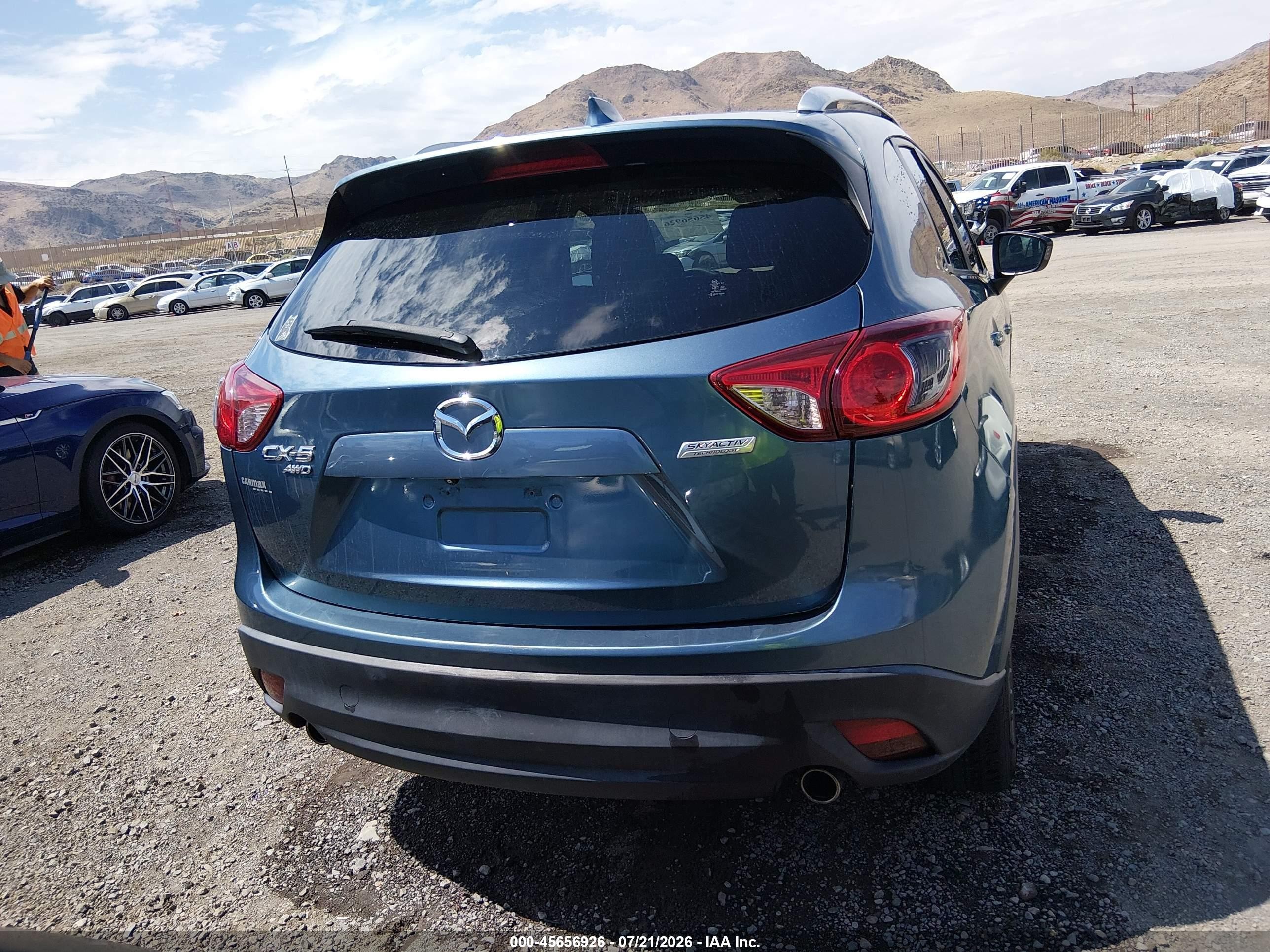 2015 Mazda Cx-5 Touring Blue vin: JM3KE4CY0F0458172