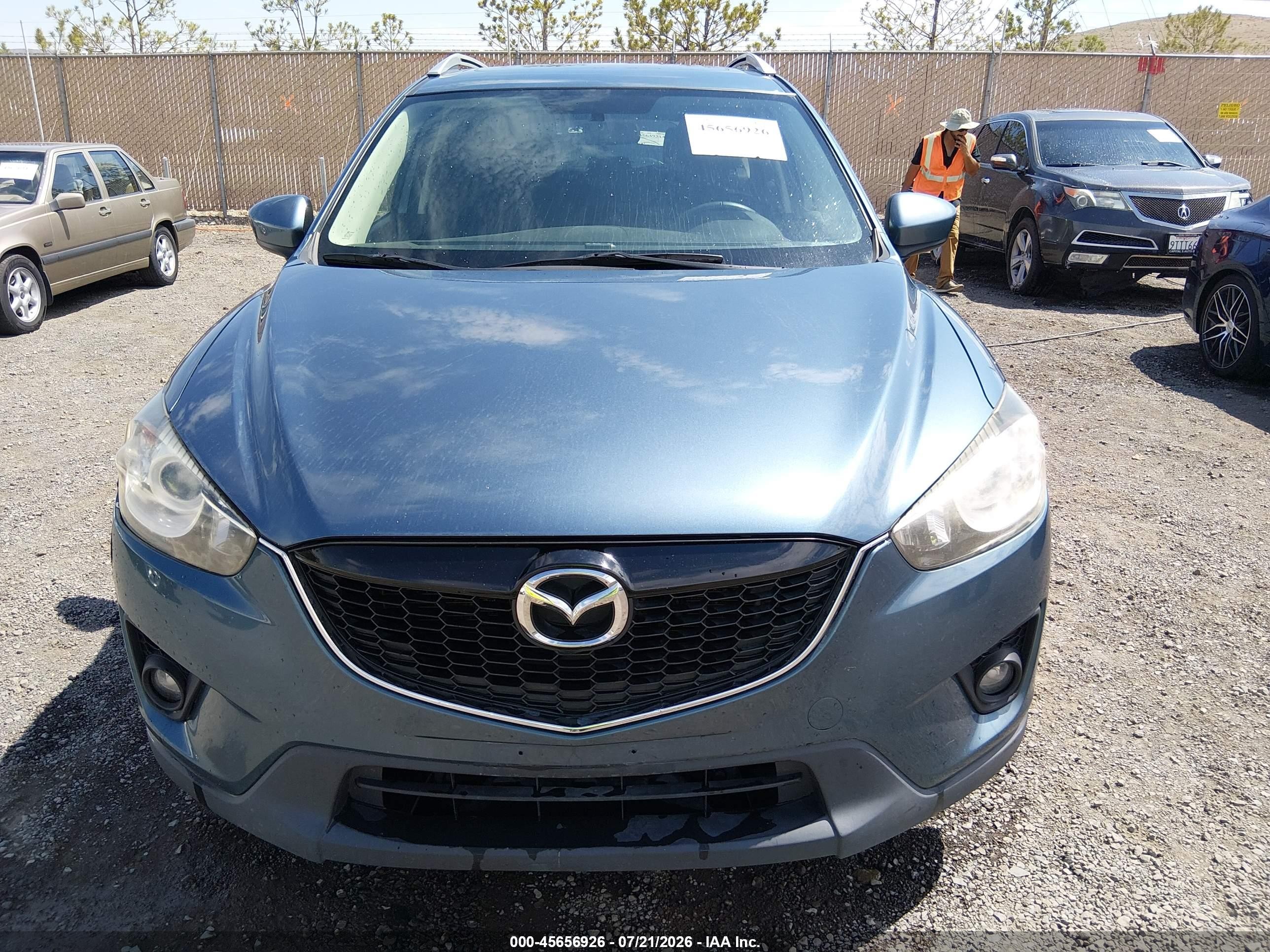 2015 Mazda Cx-5 Touring Blue vin: JM3KE4CY0F0458172