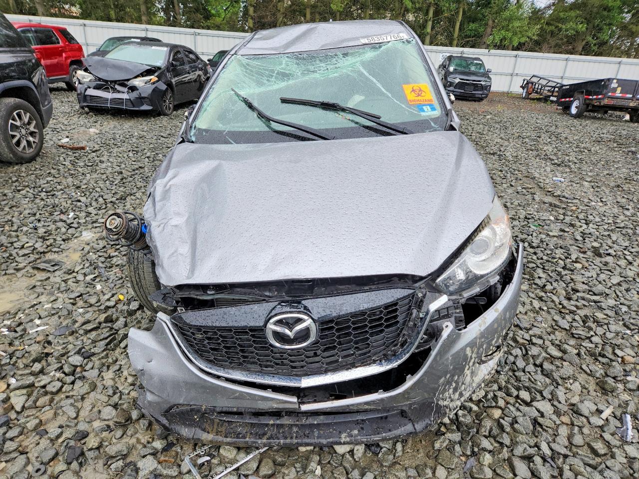 2015 Mazda Cx-5 Touring Silver vin: JM3KE4CY0F0477658