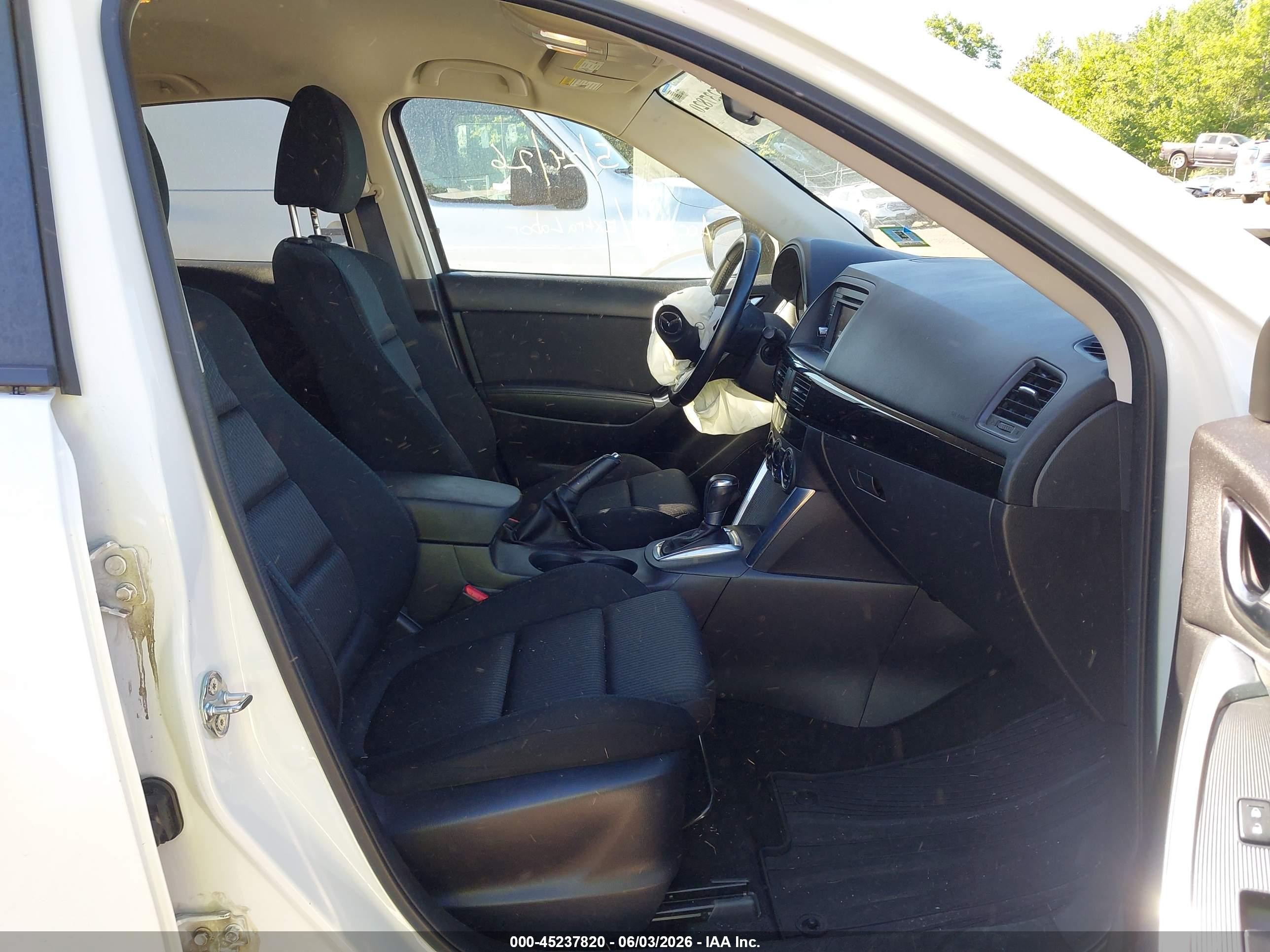 2015 Mazda Cx-5 Touring White vin: JM3KE4CY0F0539737