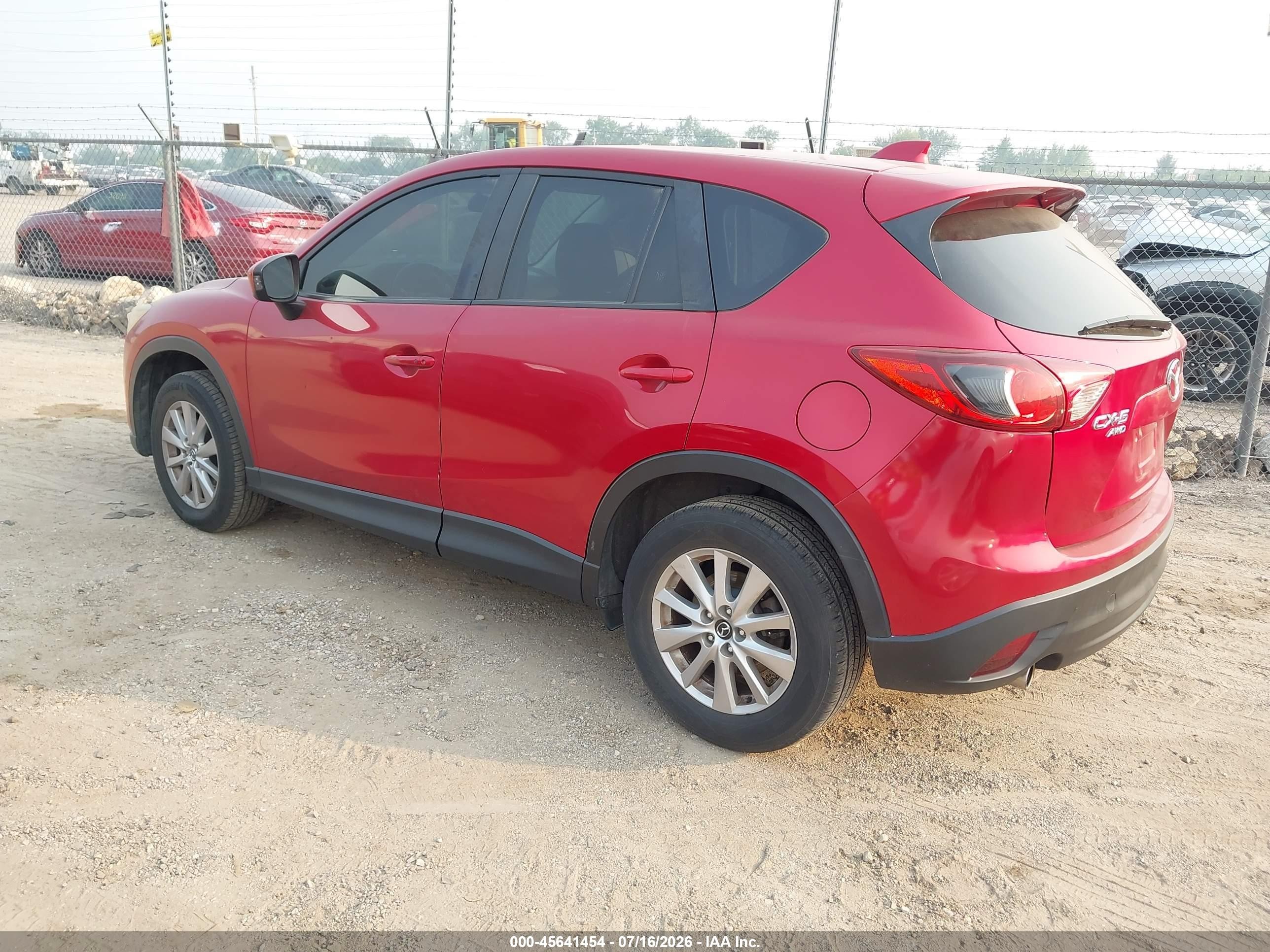 2015 Mazda Cx-5 Touring Red vin: JM3KE4CY1F0435760