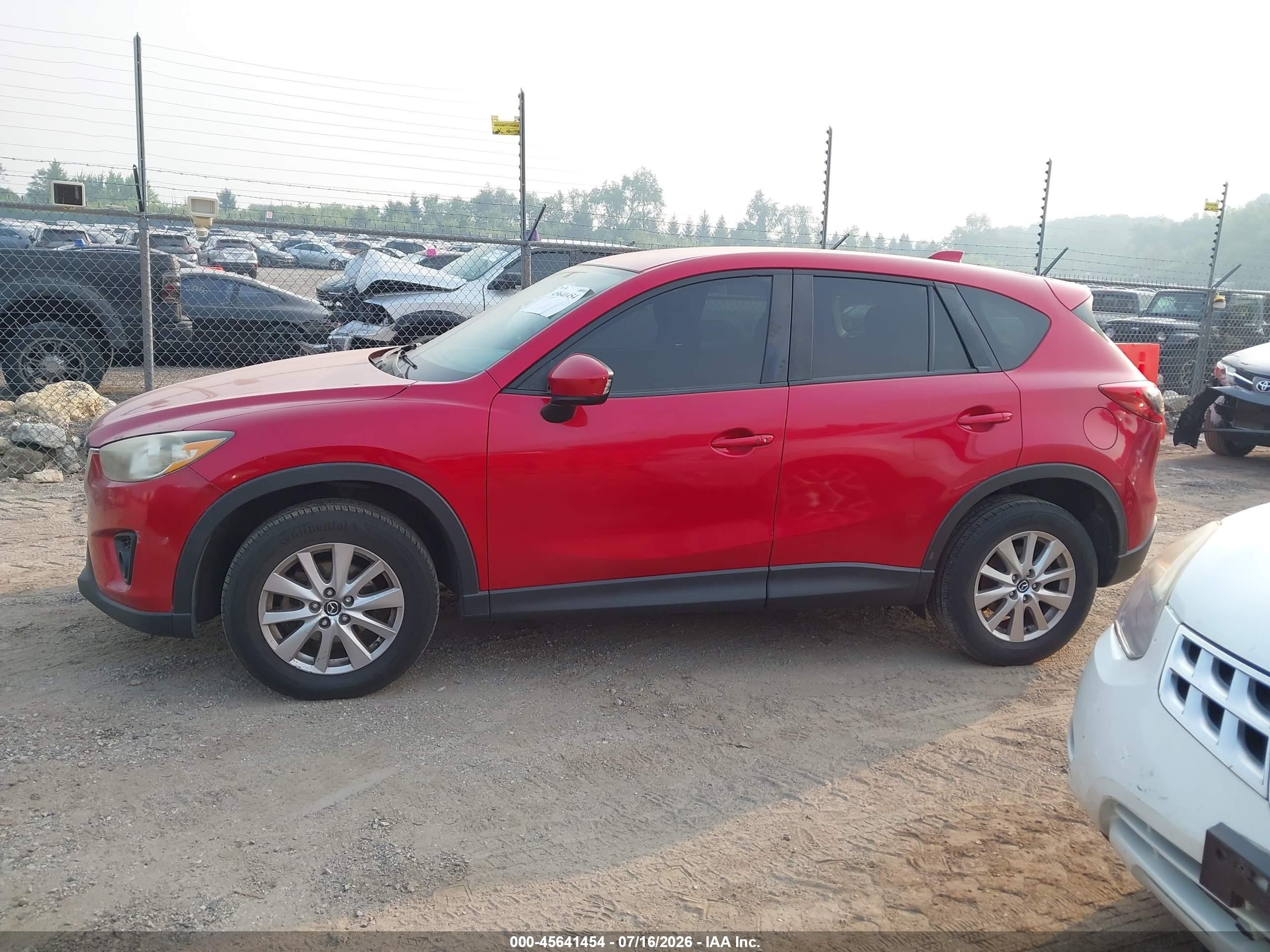 2015 Mazda Cx-5 Touring Red vin: JM3KE4CY1F0435760