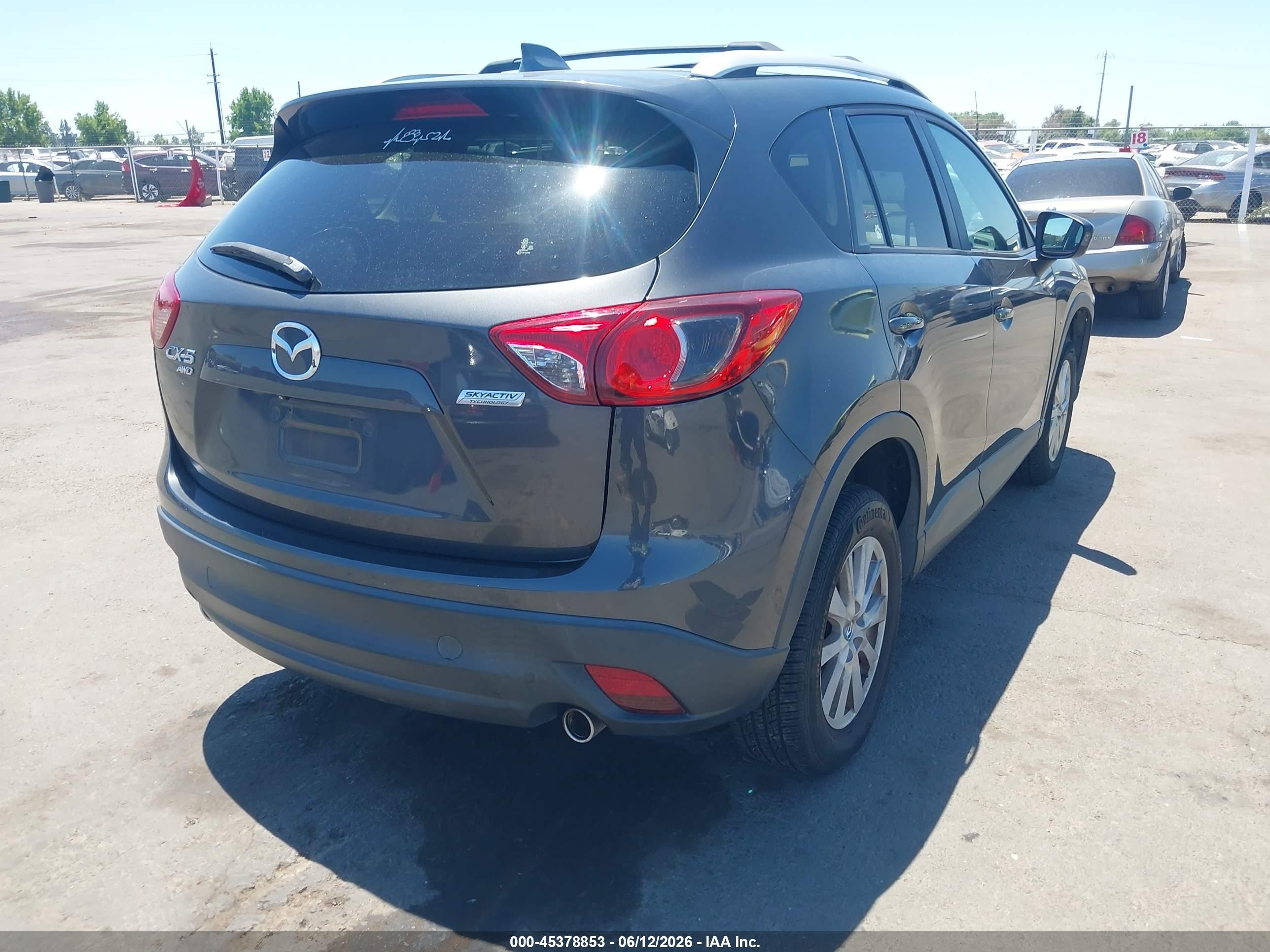 2015 Mazda Cx-5 Touring Gray vin: JM3KE4CY1F0442675
