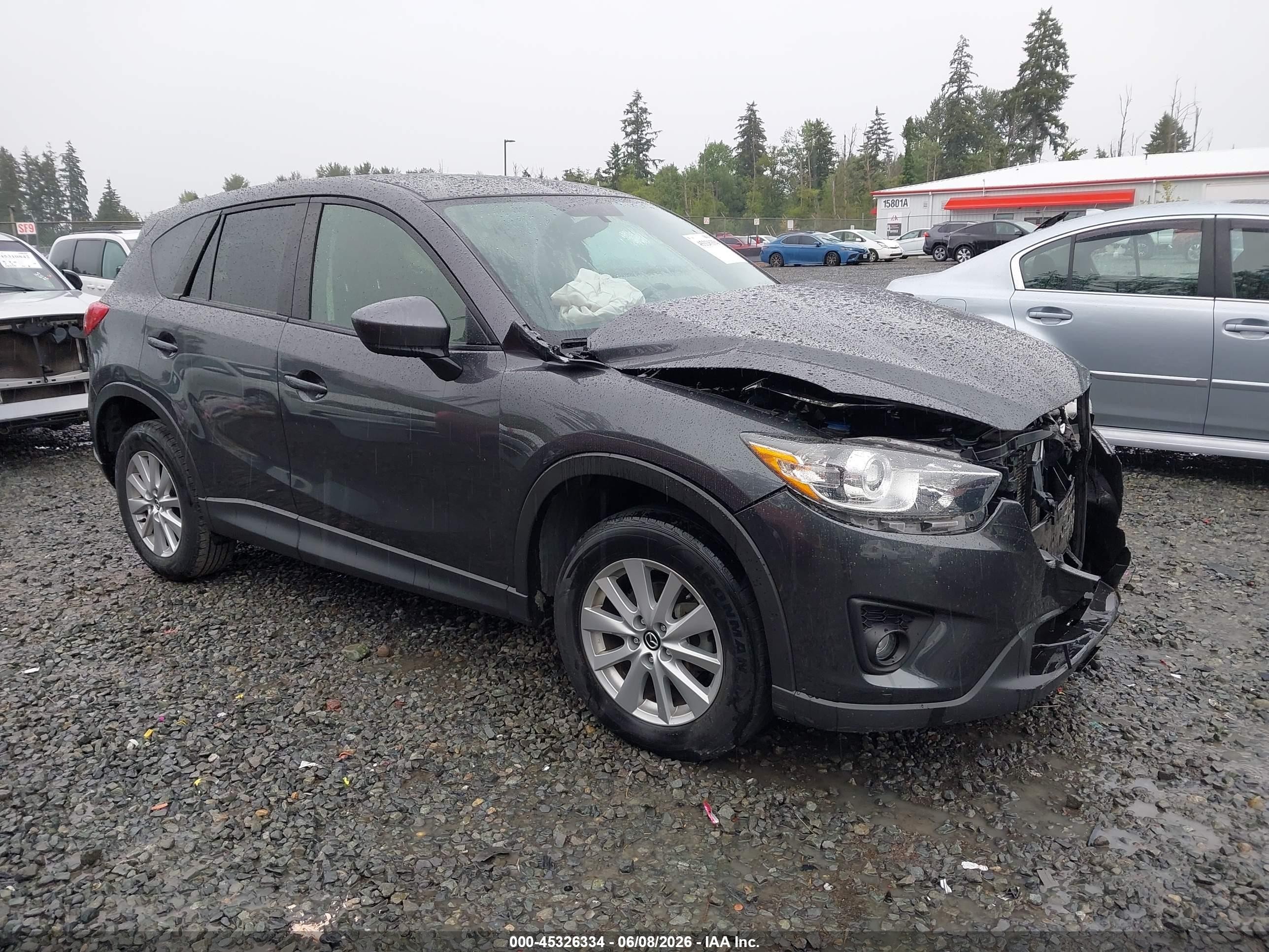 2015 Mazda Cx-5 Touring Gray vin: JM3KE4CY1F0443521