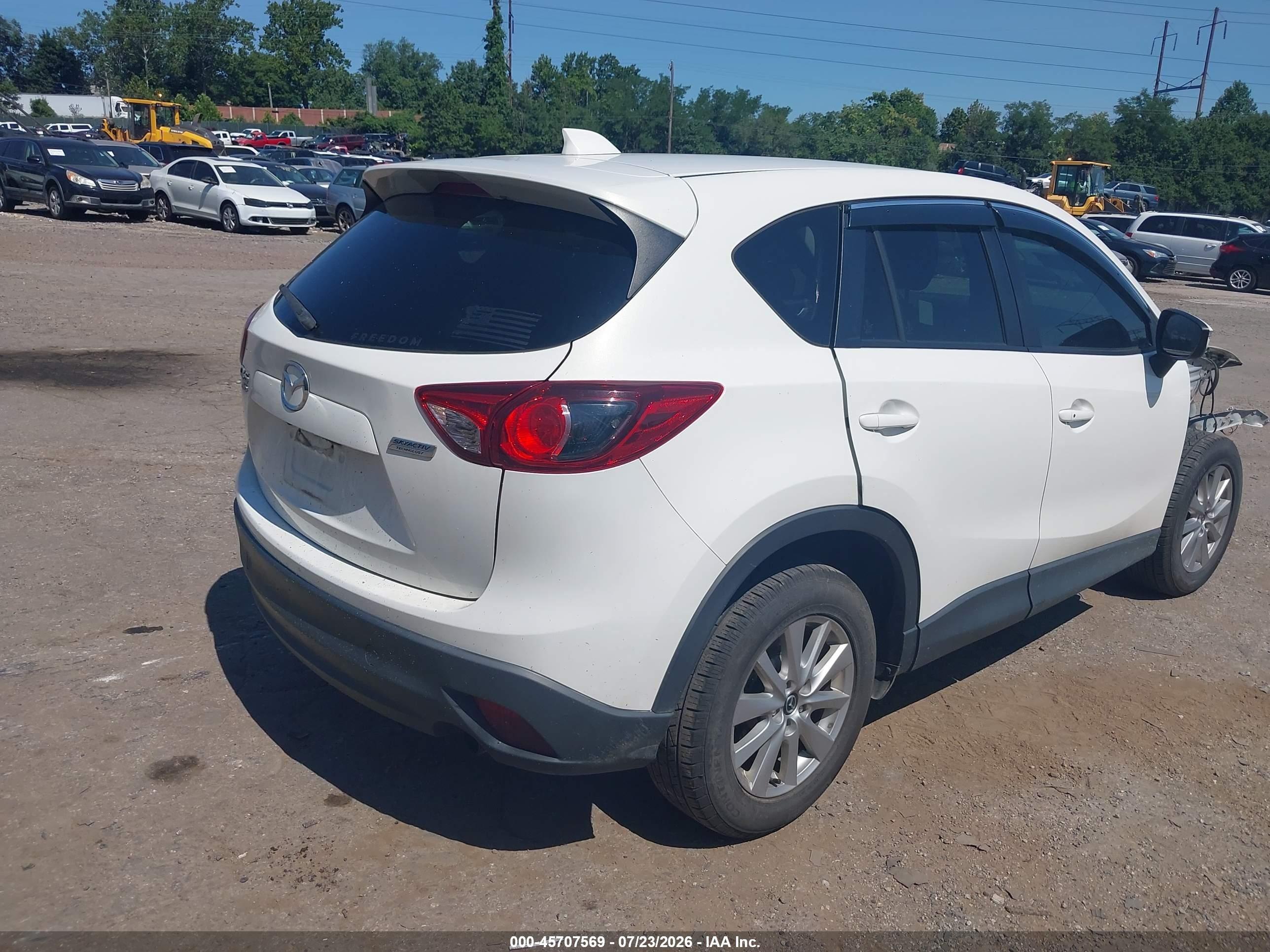 2015 Mazda Cx-5 Touring White vin: JM3KE4CY1F0478379