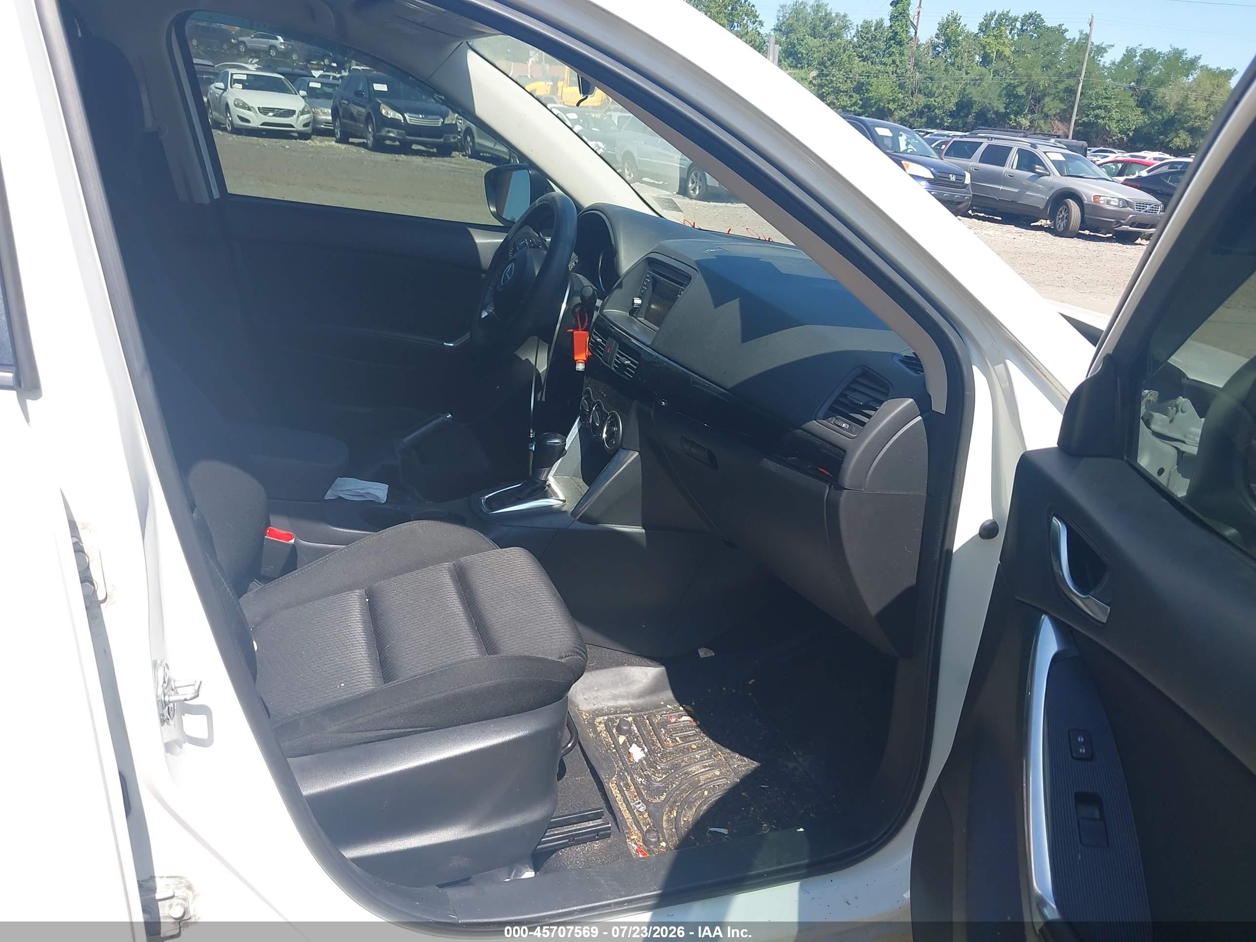 2015 Mazda Cx-5 Touring White vin: JM3KE4CY1F0478379