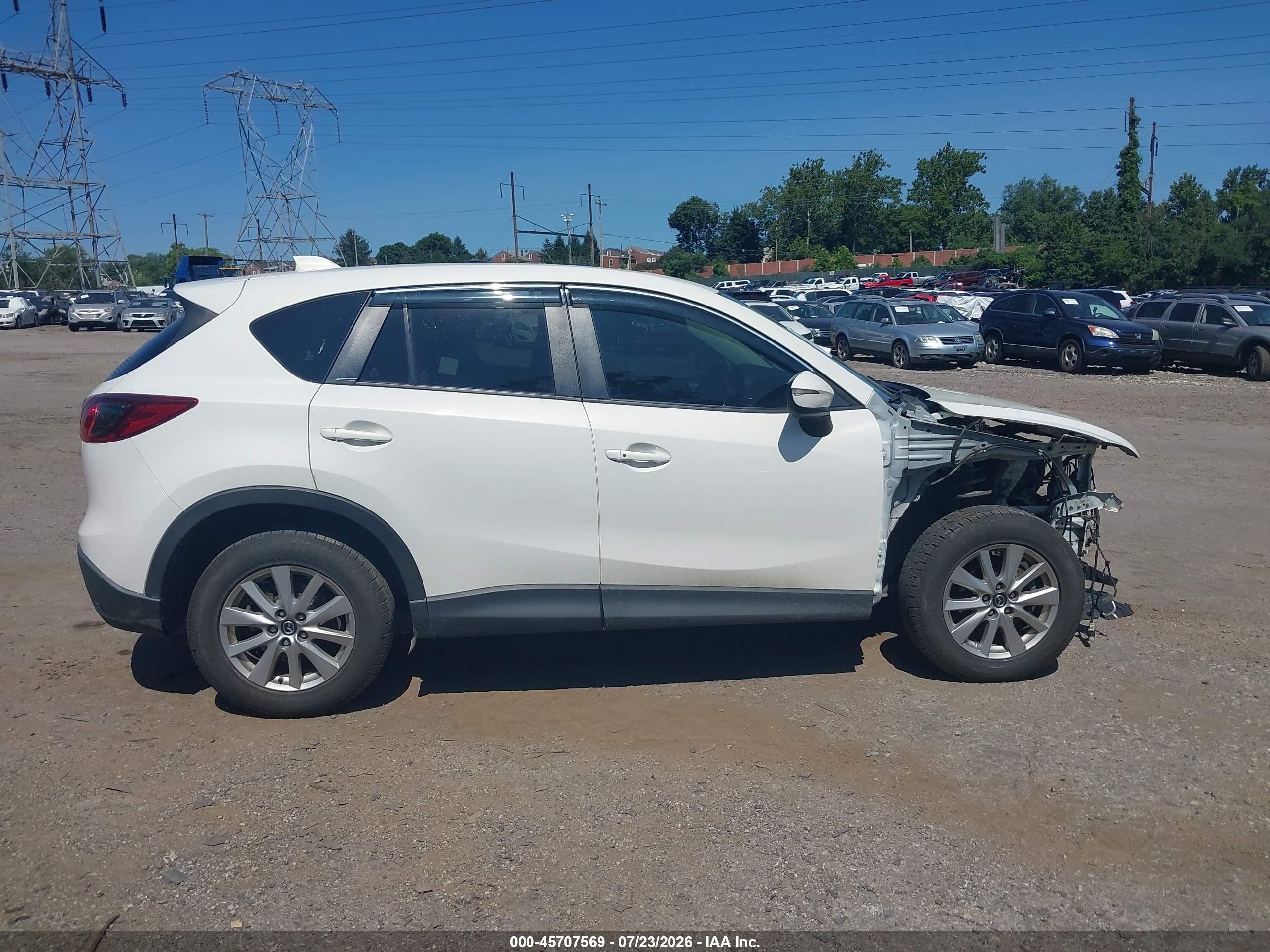 2015 Mazda Cx-5 Touring White vin: JM3KE4CY1F0478379