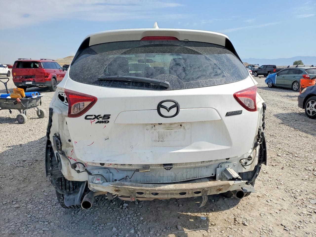 2015 Mazda Cx-5 Touring White vin: JM3KE4CY1F0483467