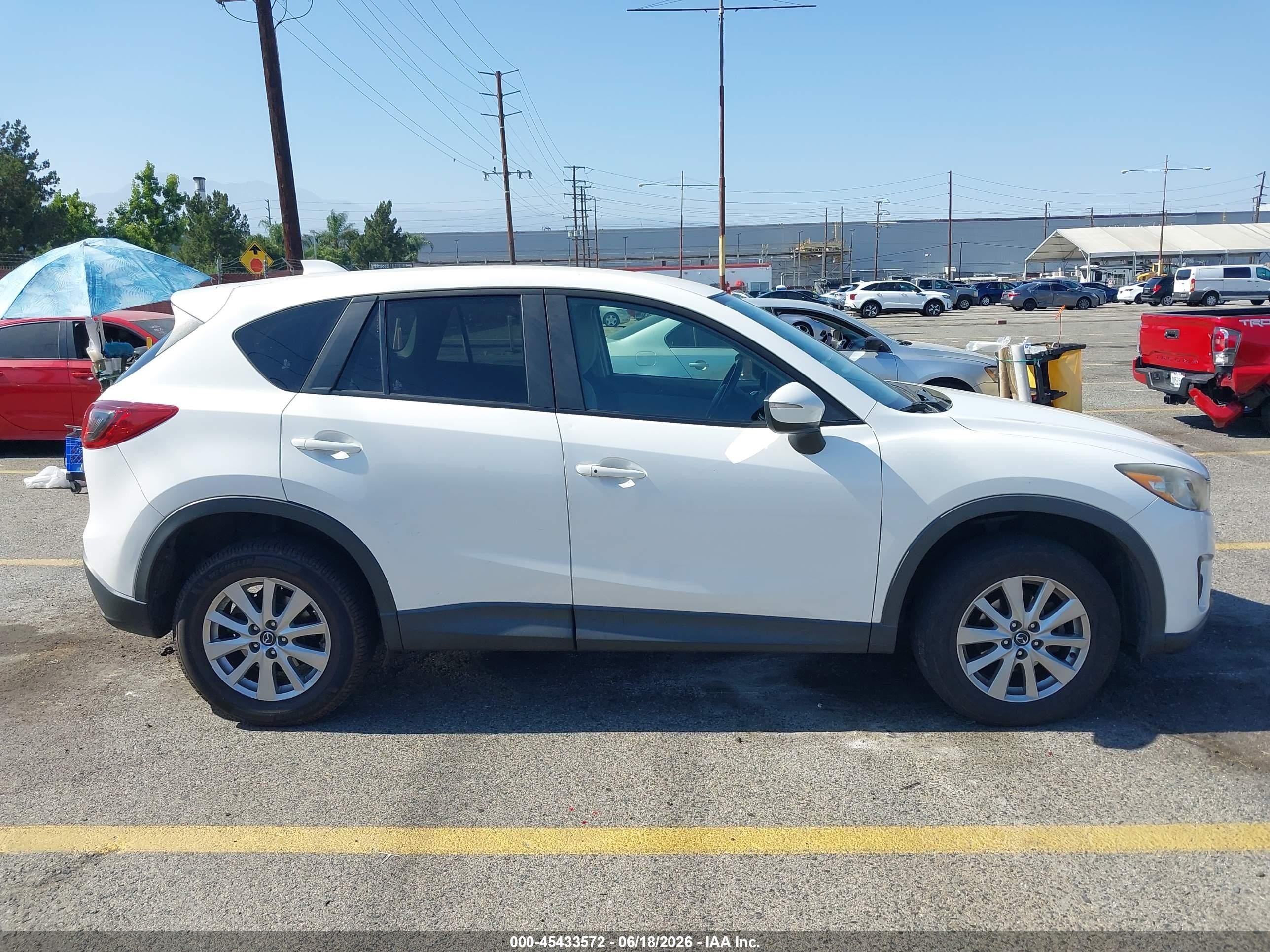 2015 Mazda Cx-5 Touring White vin: JM3KE4CY1F0537852