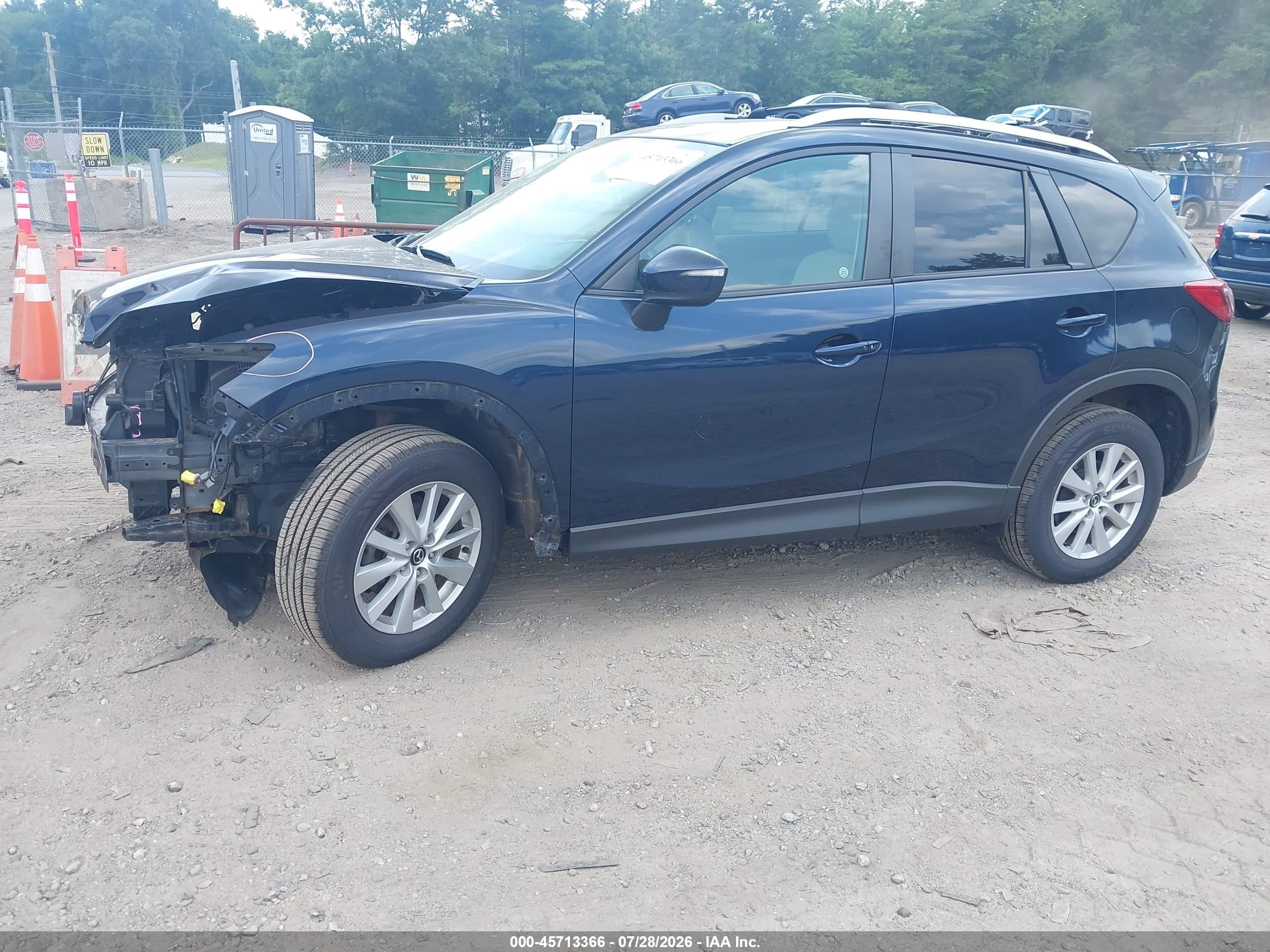 2015 Mazda Cx-5 Touring Blue vin: JM3KE4CY1F0544252