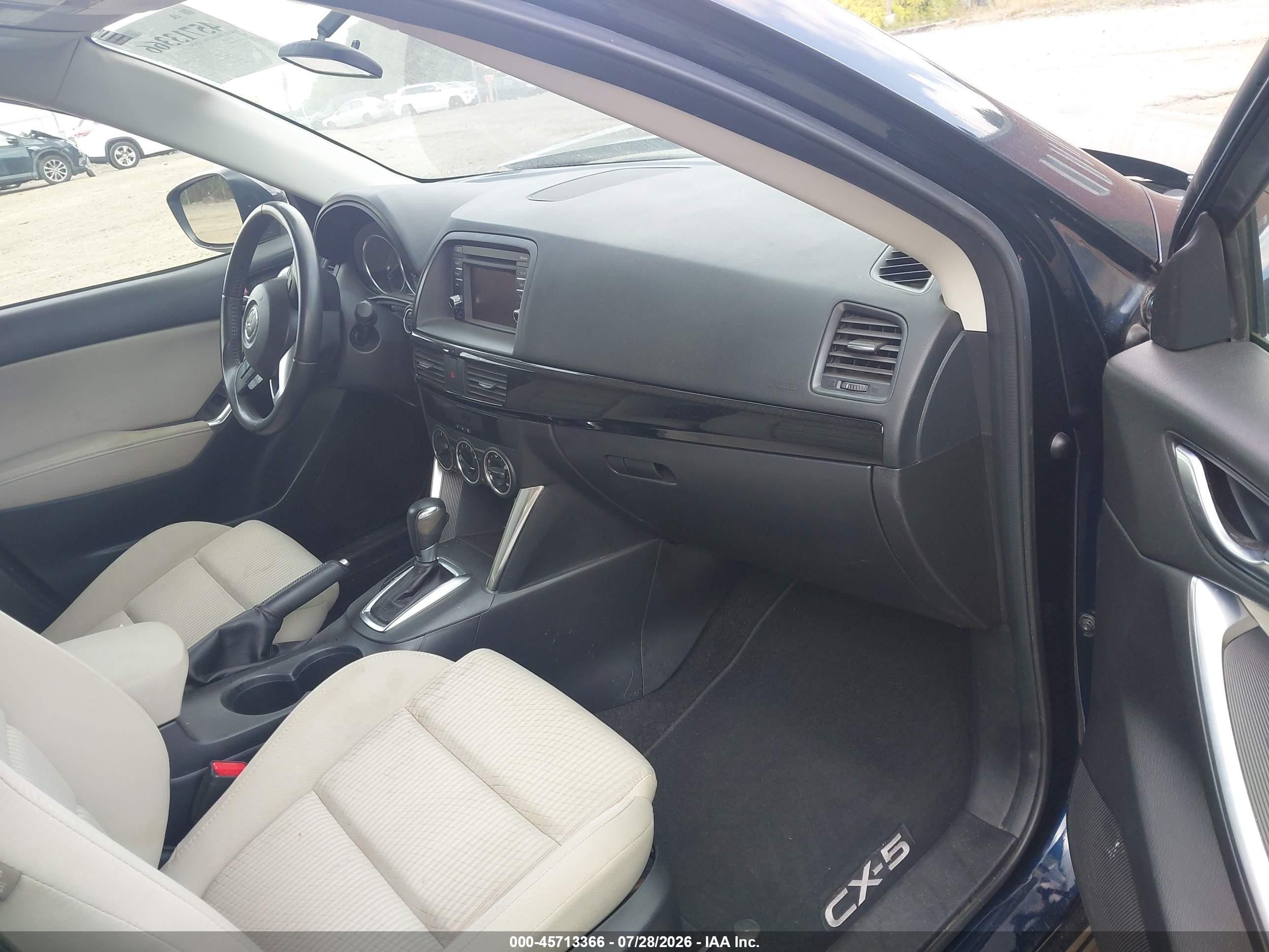 2015 Mazda Cx-5 Touring Blue vin: JM3KE4CY1F0544252
