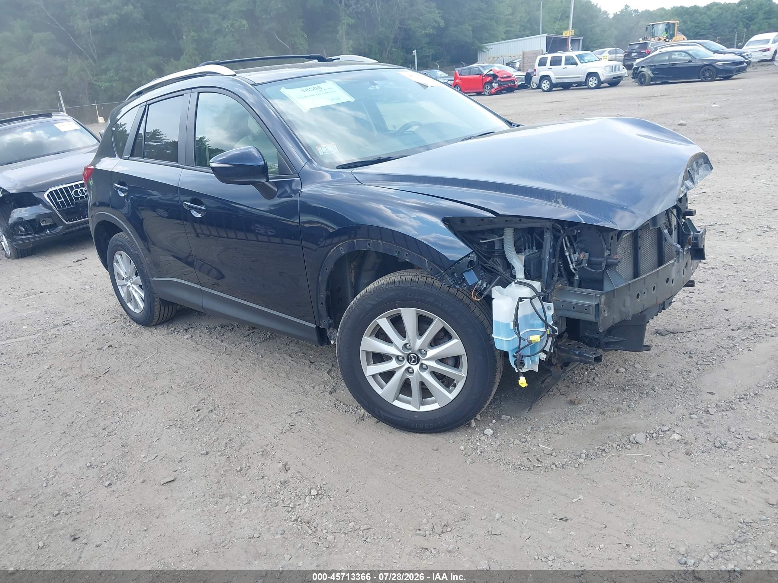 2015 Mazda Cx-5 Touring Blue vin: JM3KE4CY1F0544252