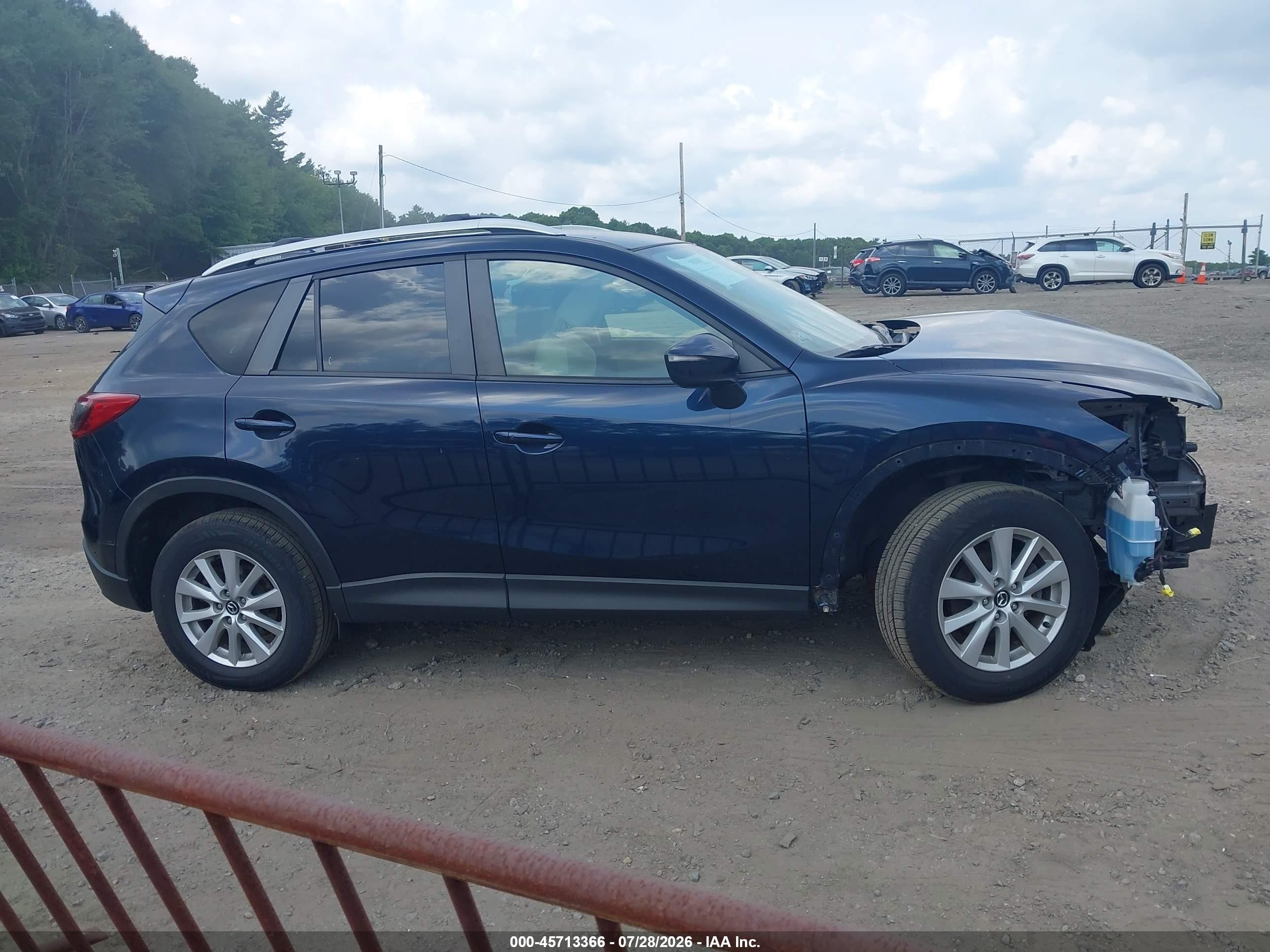 2015 Mazda Cx-5 Touring Blue vin: JM3KE4CY1F0544252