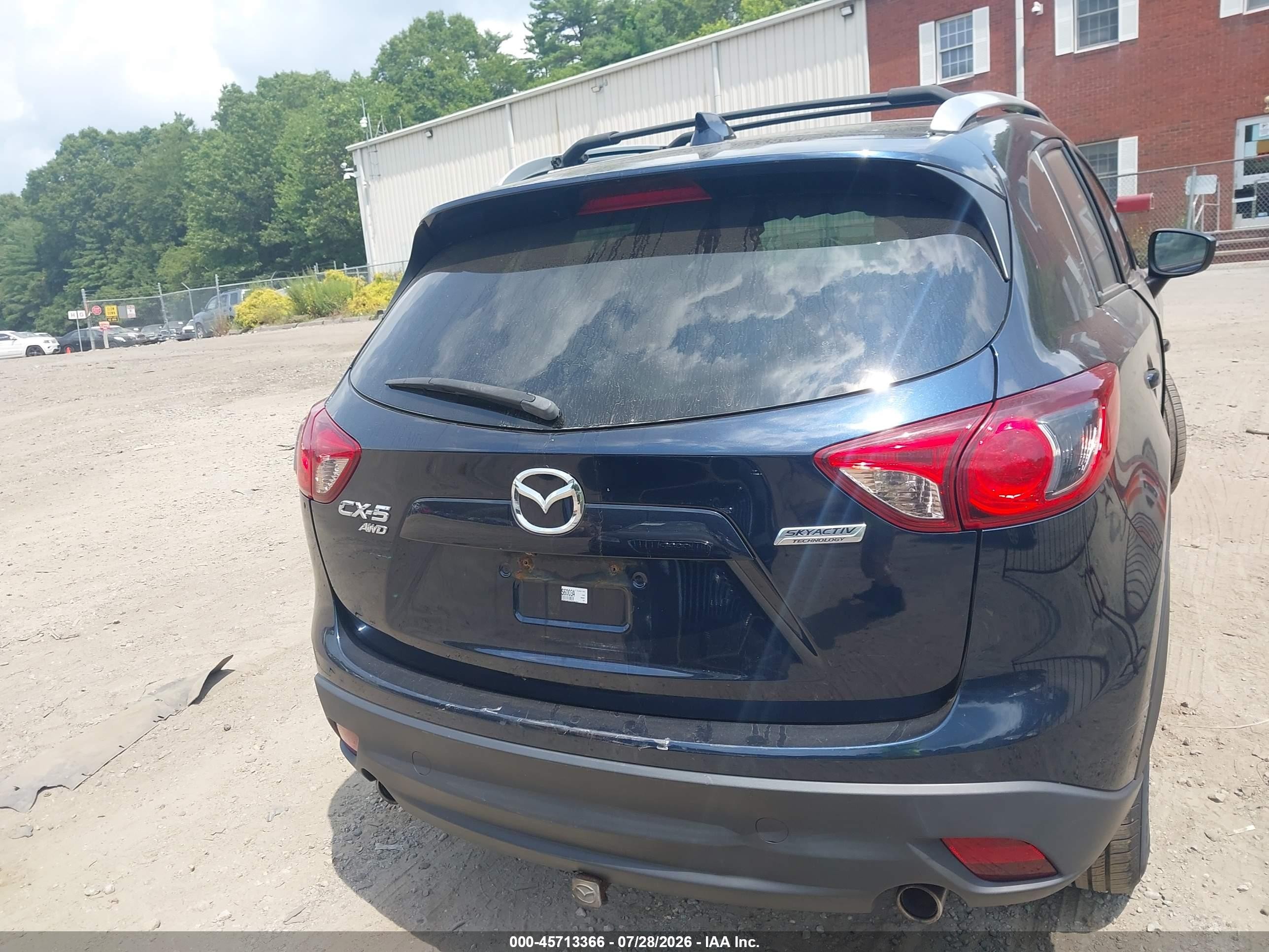 2015 Mazda Cx-5 Touring Blue vin: JM3KE4CY1F0544252