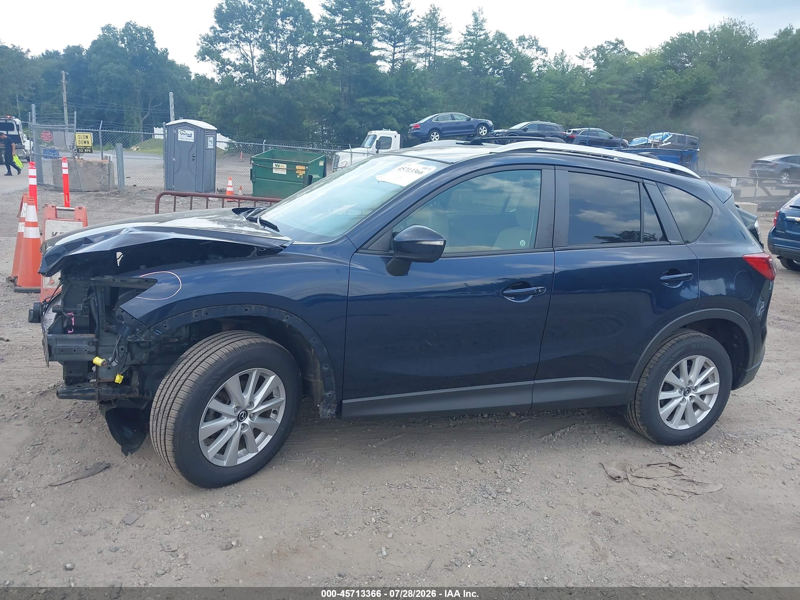 2015 Mazda Cx-5 Touring Blue vin: JM3KE4CY1F0544252
