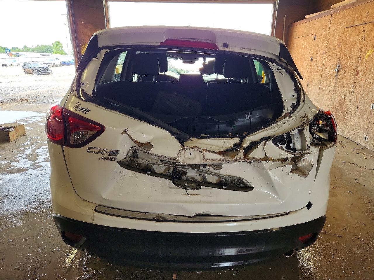 2014 Mazda Cx-5 Touring White vin: JM3KE4CY2E0334676