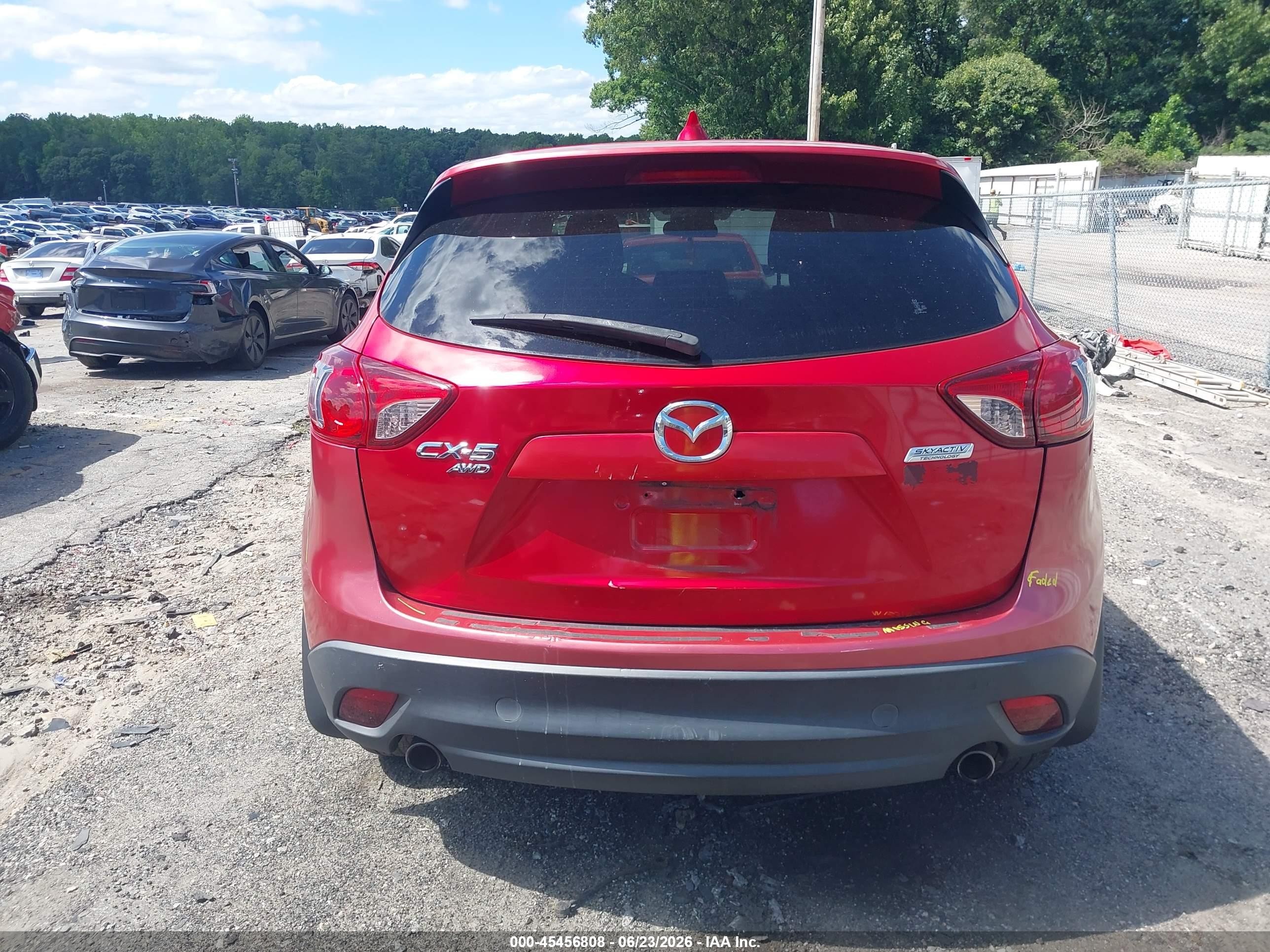 2014 Mazda Cx-5 Touring Red vin: JM3KE4CY2E0334774