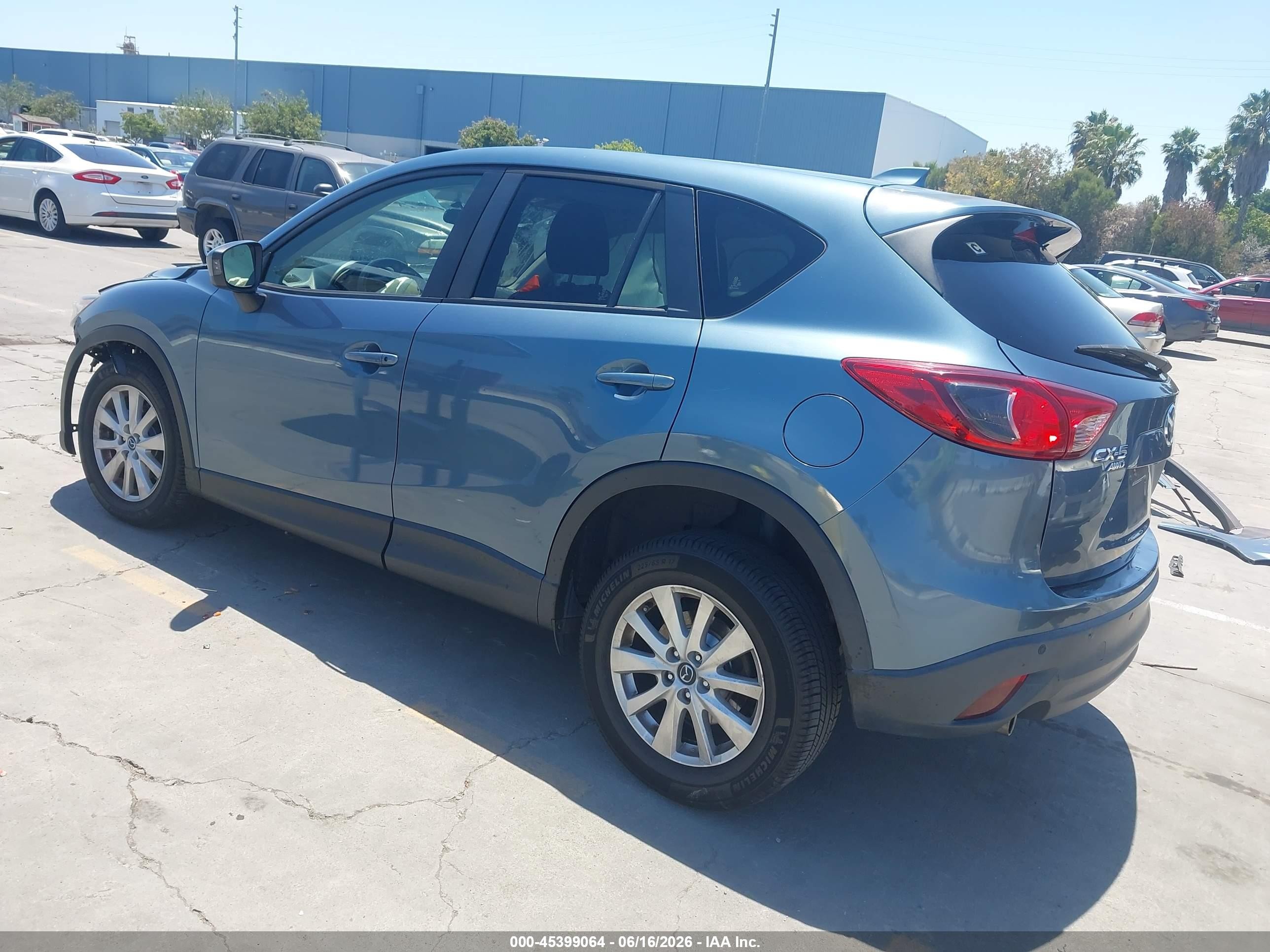 2014 Mazda Cx-5 Touring Light Blue vin: JM3KE4CY2E0403477