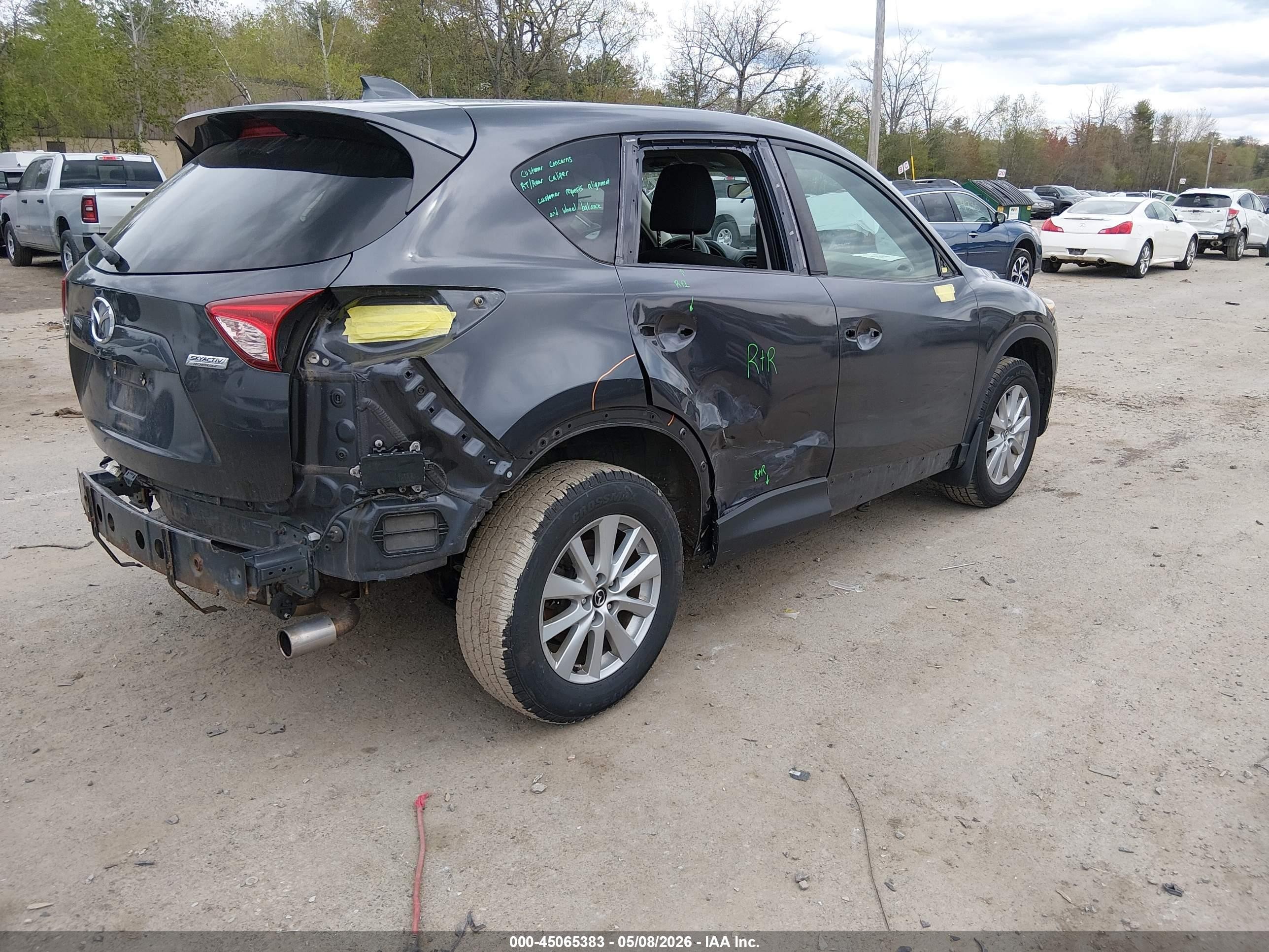 2015 Mazda Cx-5 Touring Синий vin: JM3KE4CY2F0432950