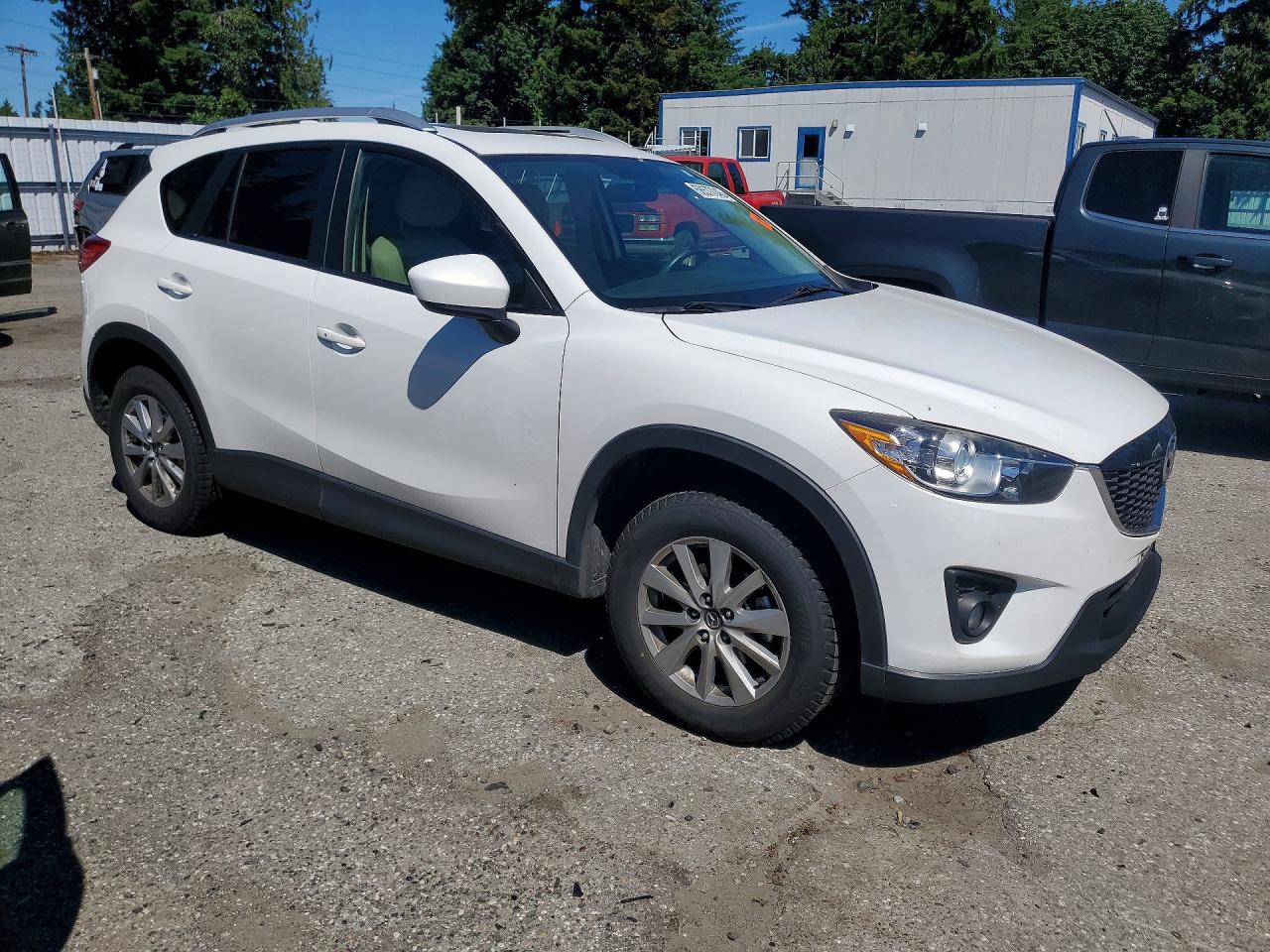 2015 Mazda Cx-5 Touring White vin: JM3KE4CY2F0442894