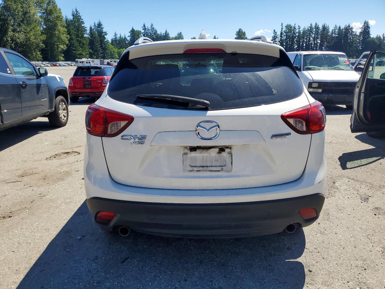 2015 Mazda Cx-5 Touring White vin: JM3KE4CY2F0442894