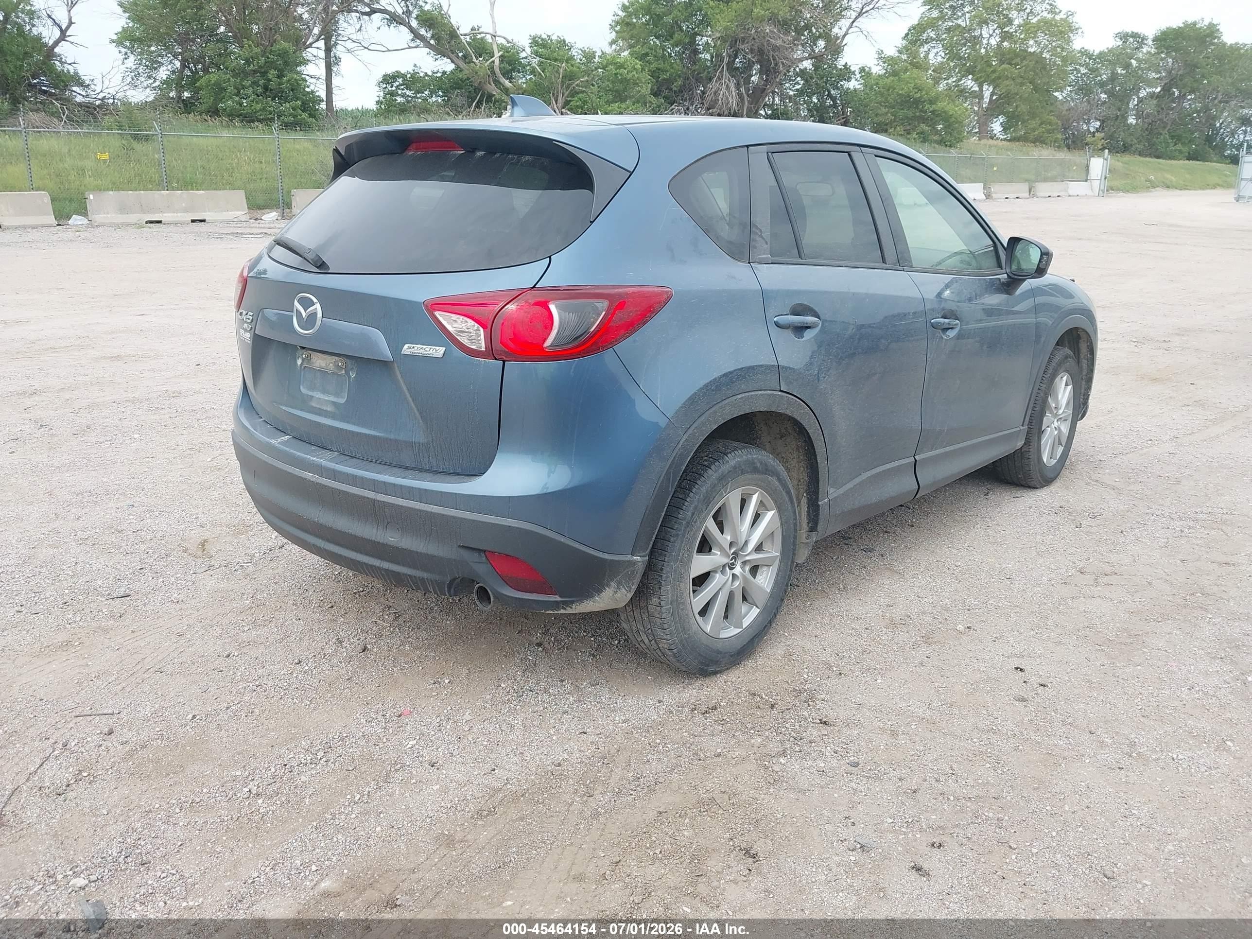 2015 Mazda Cx-5 Touring Blue vin: JM3KE4CY2F0447691