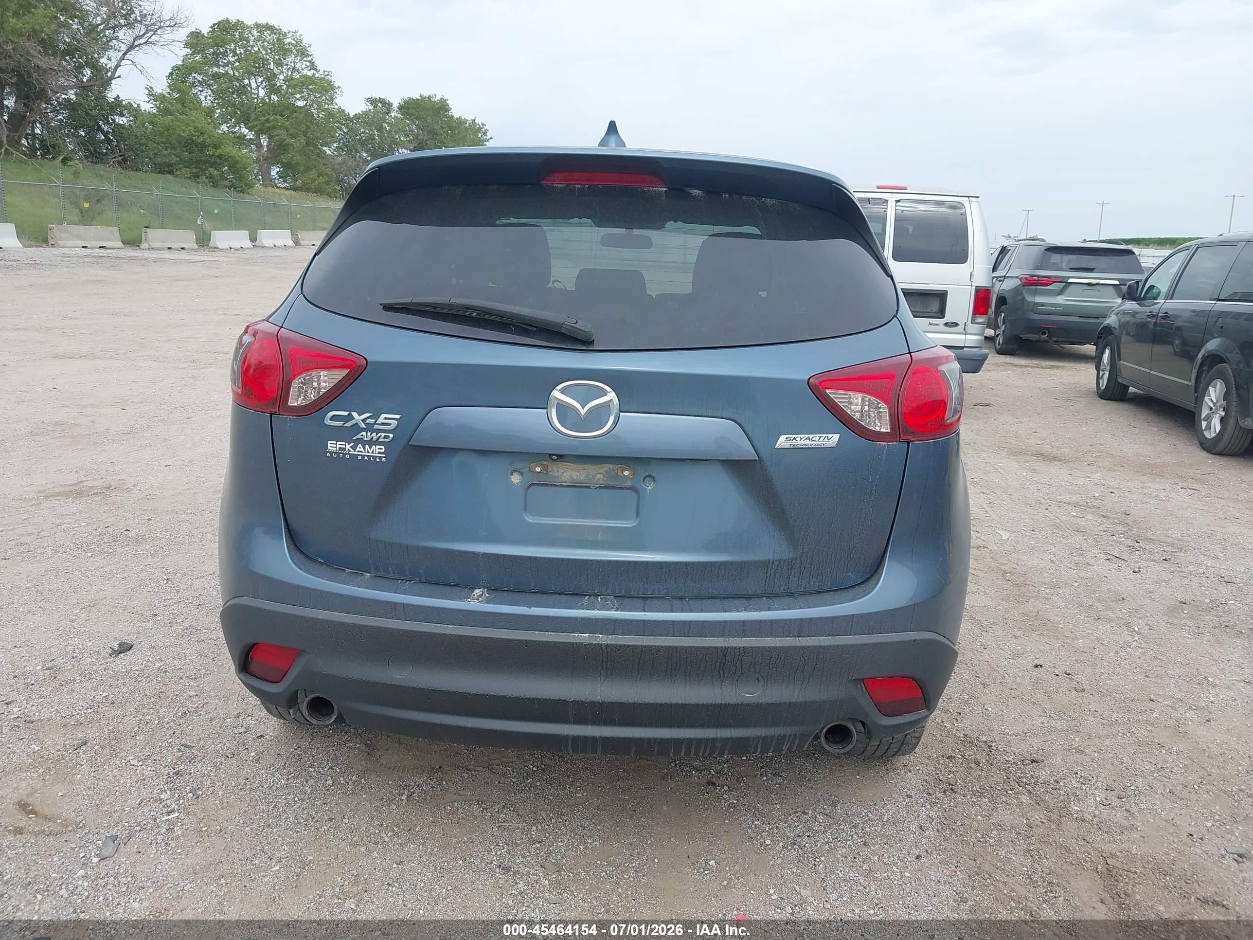 2015 Mazda Cx-5 Touring Blue vin: JM3KE4CY2F0447691